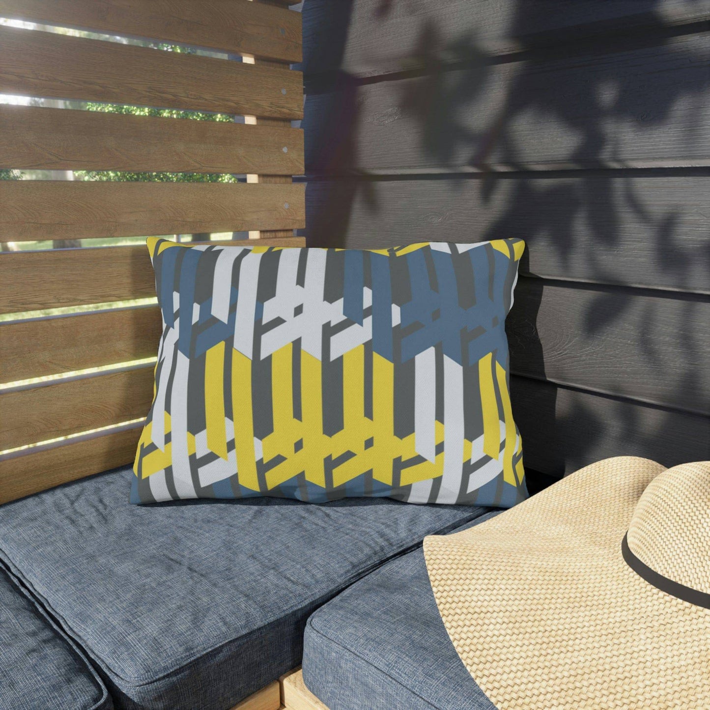 Blue Slate Outdoor Pillows - Misfit Marketing Design Studios