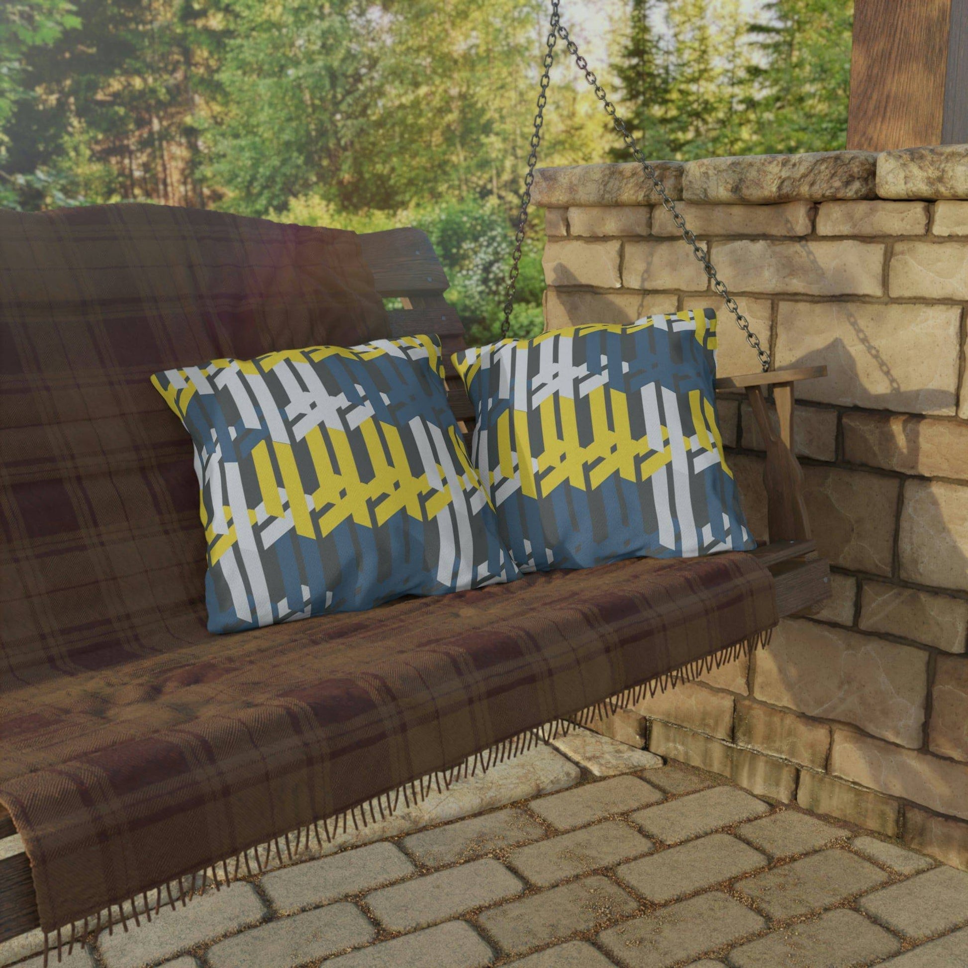 Blue Slate Outdoor Pillows - Misfit Marketing Design Studios