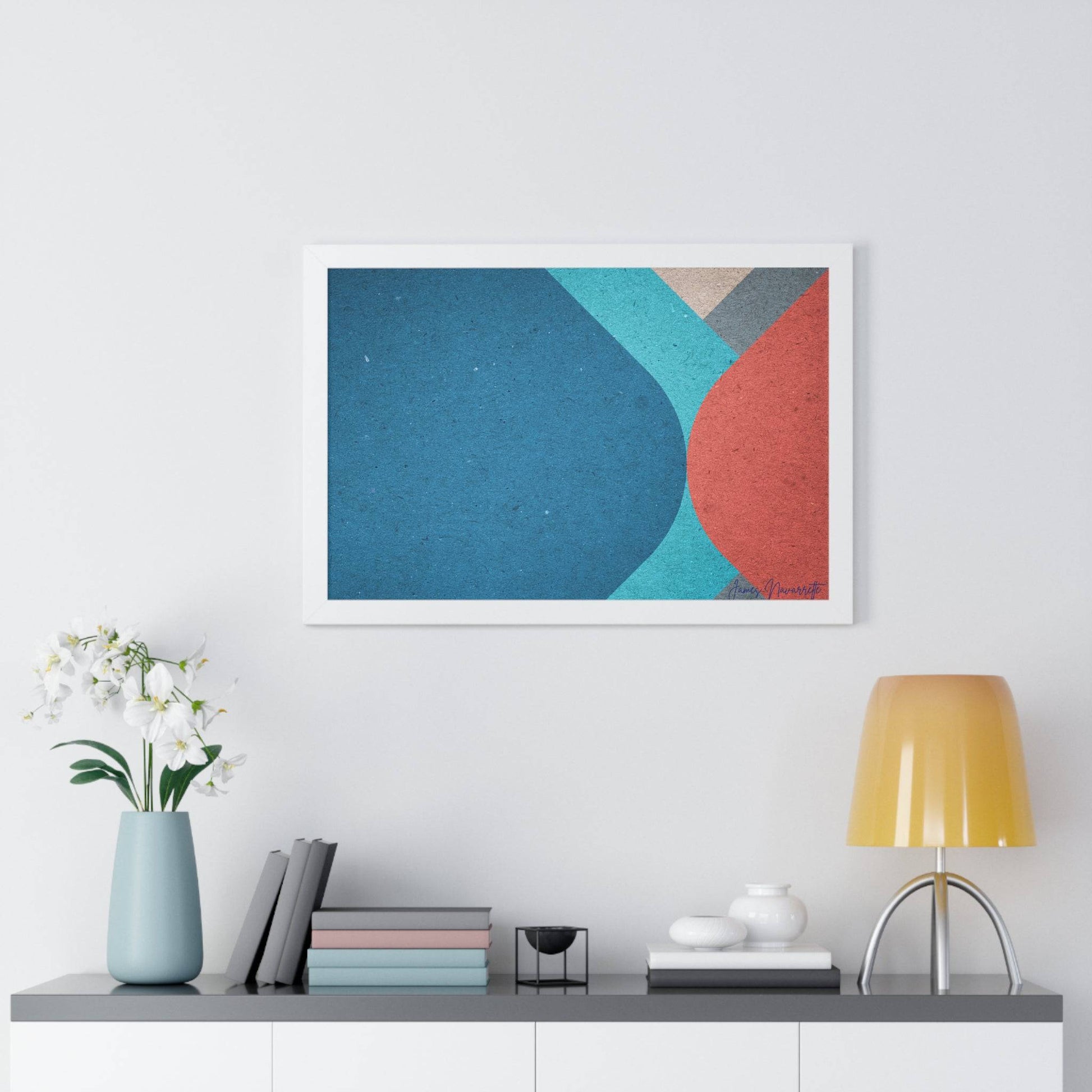 Abstract Retro Framed Art - Misfit Marketing Design Studios