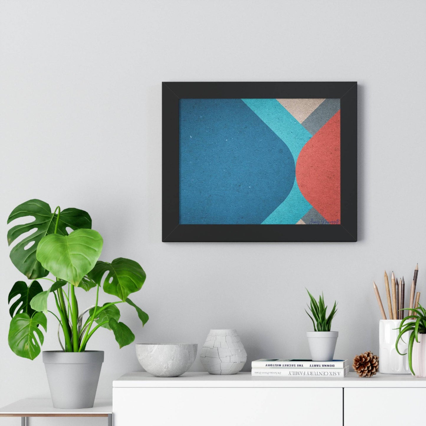 Abstract Retro Framed Art - Misfit Marketing Design Studios