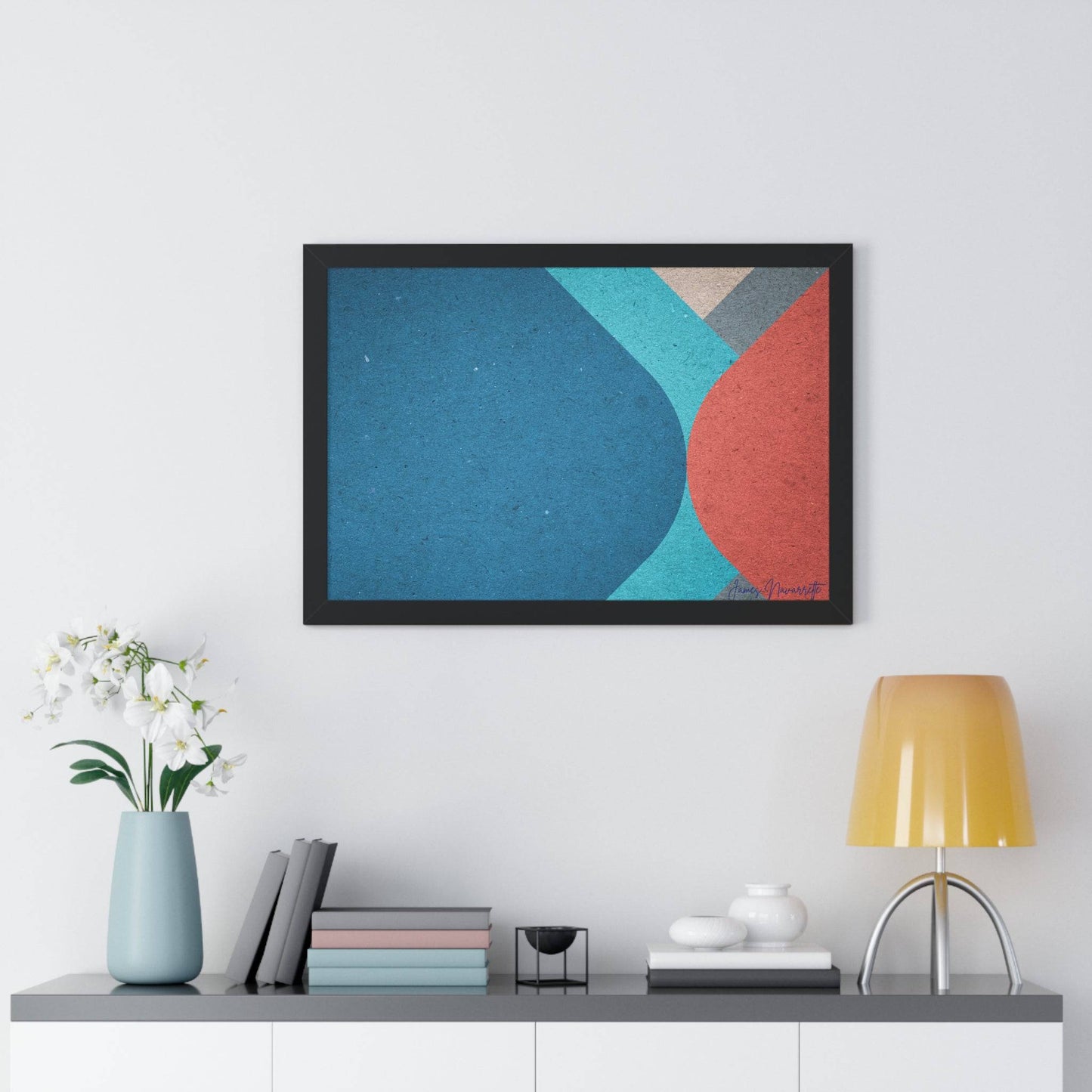 Abstract Retro Framed Art - Misfit Marketing Design Studios