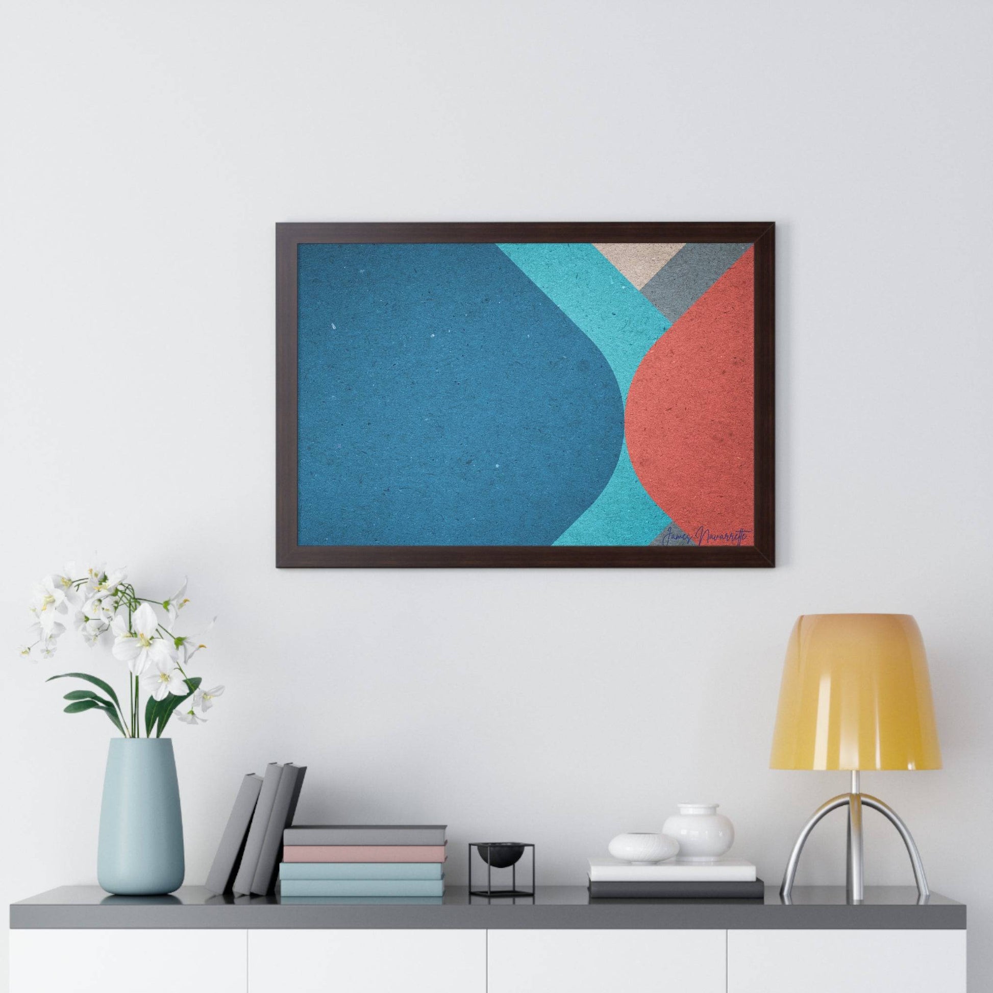 Abstract Retro Framed Art - Misfit Marketing Design Studios