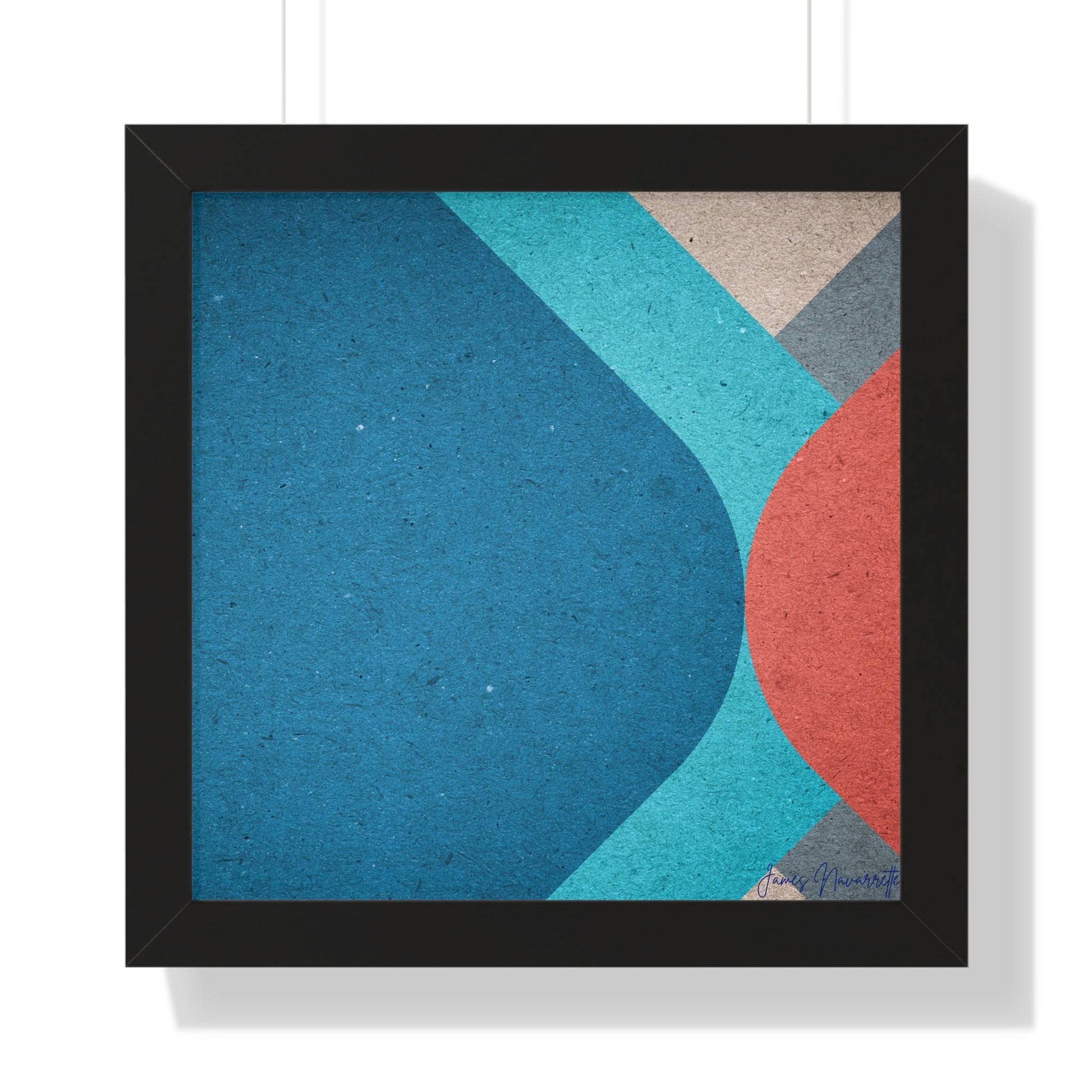 Abstract Retro Framed Art - Misfit Marketing Design Studios