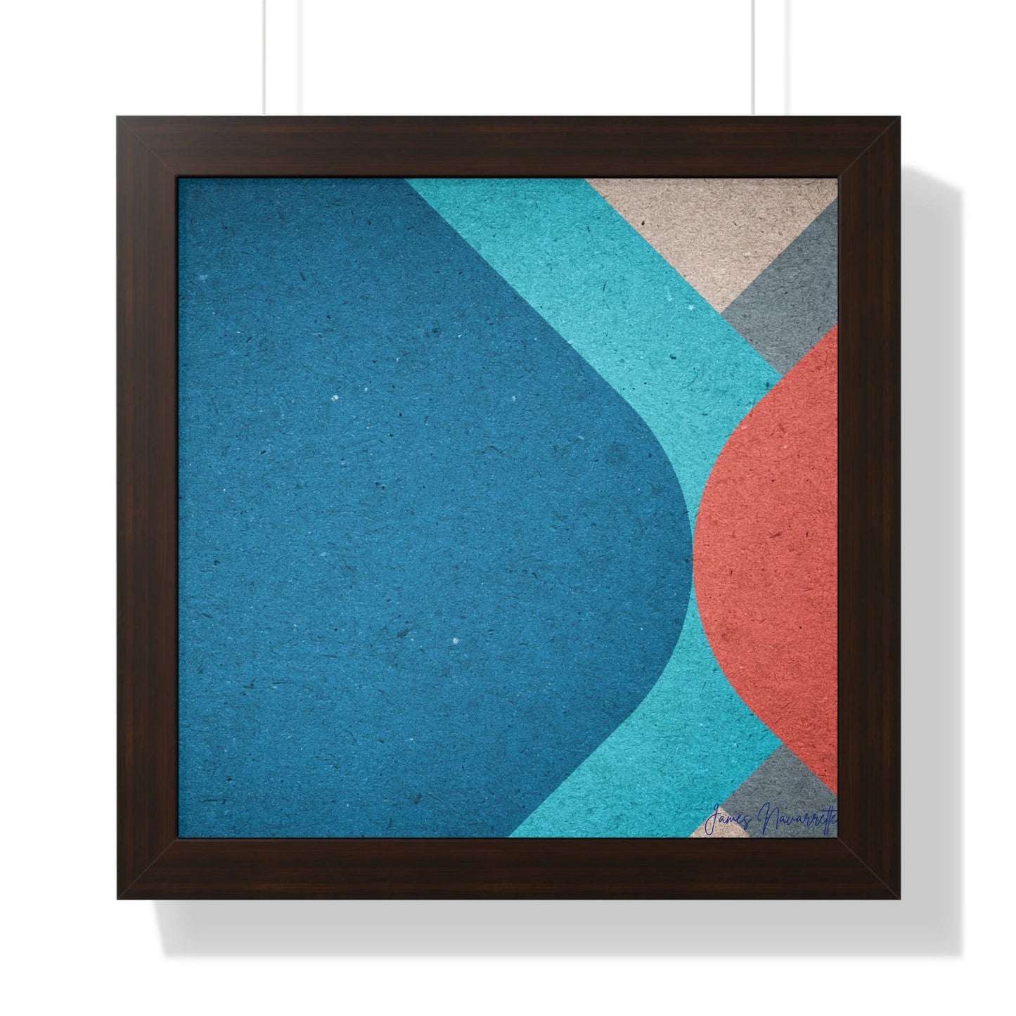 Abstract Retro Framed Art - Misfit Marketing Design Studios