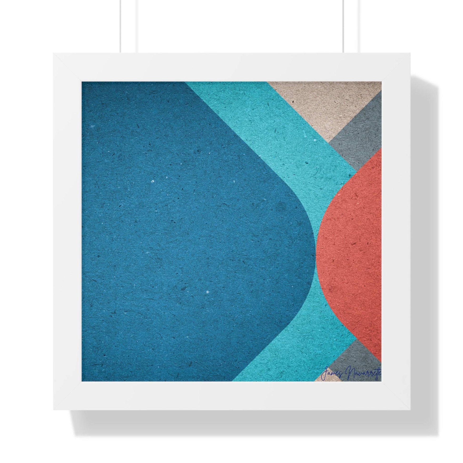 Abstract Retro Framed Art - Misfit Marketing Design Studios