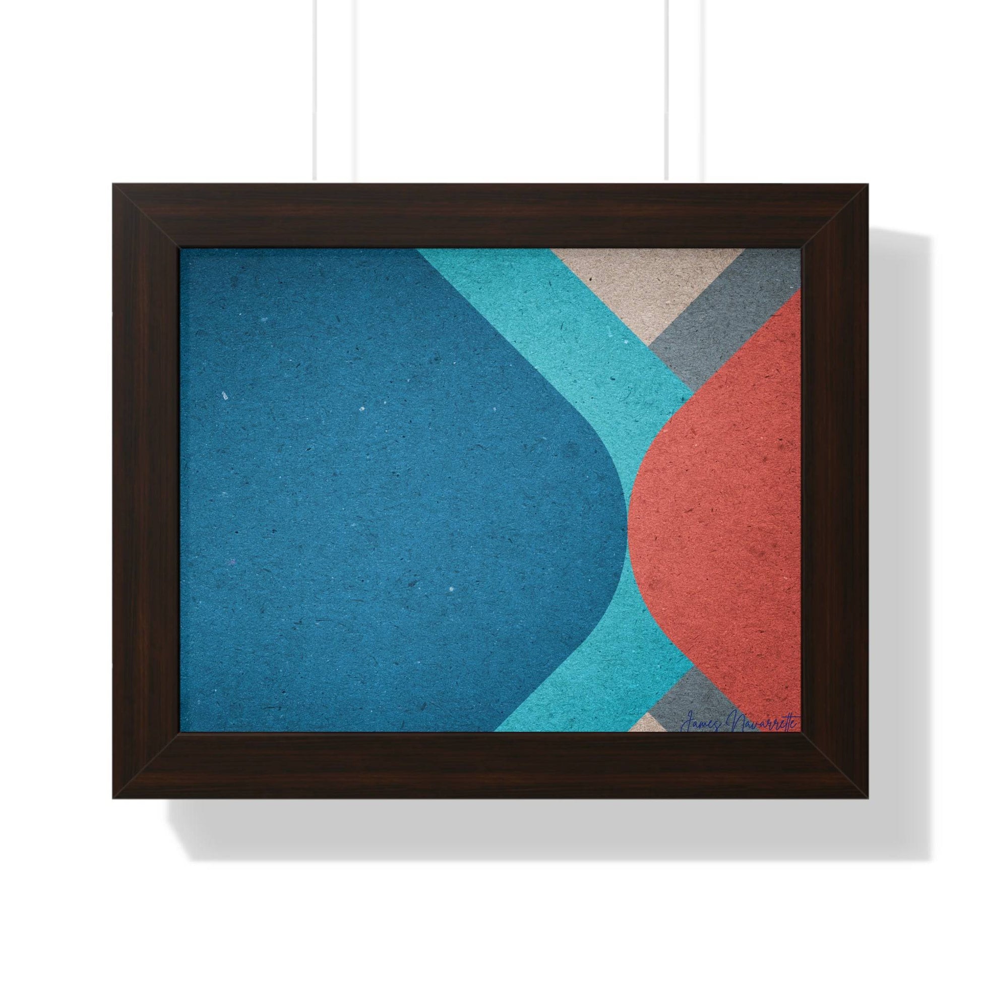 Abstract Retro Framed Art - Misfit Marketing Design Studios