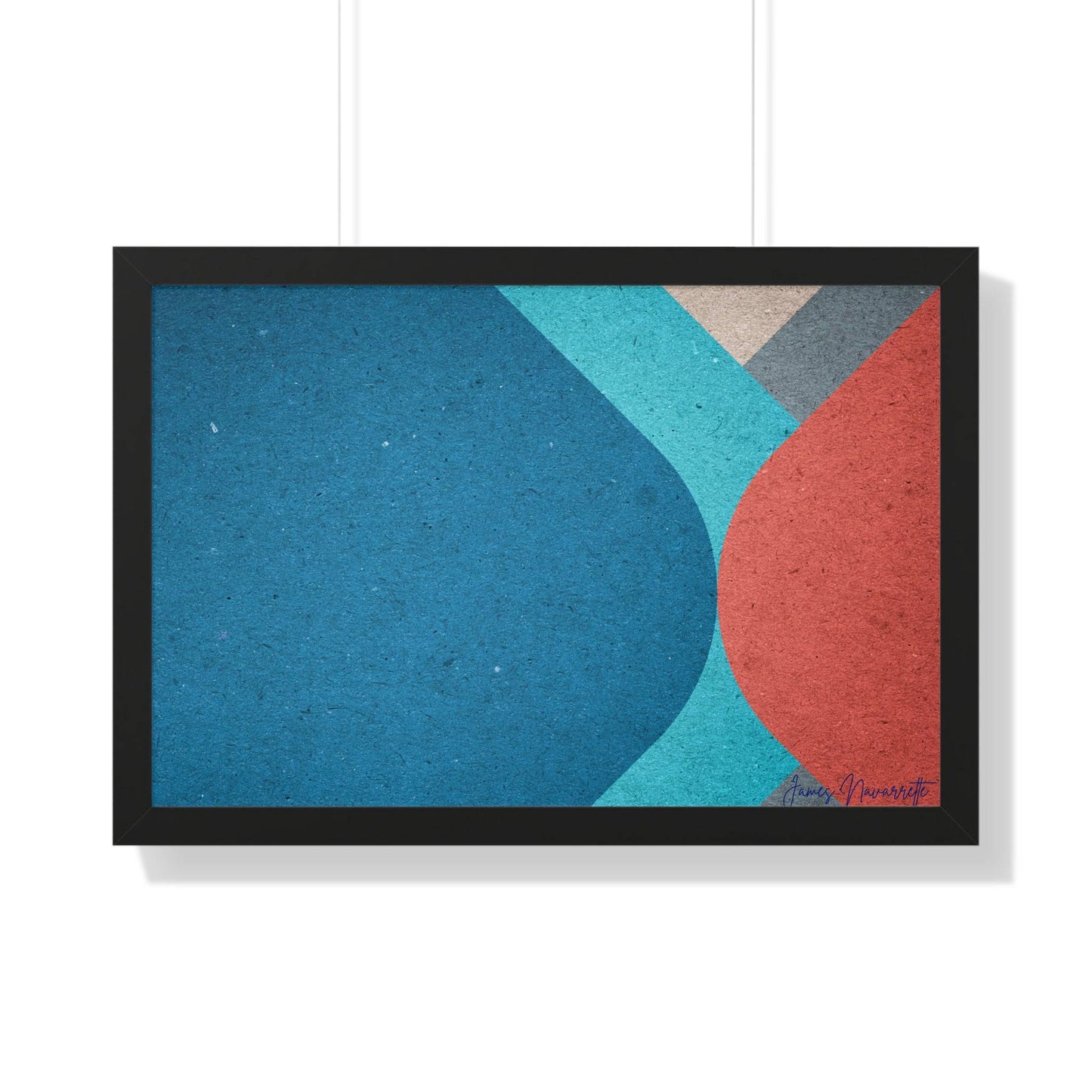 Abstract Retro Framed Art - Misfit Marketing Design Studios