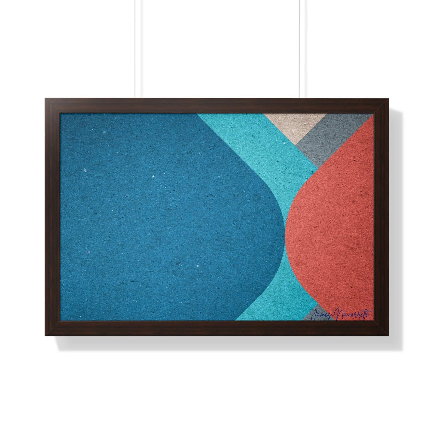 Abstract Retro Framed Art - Misfit Marketing Design Studios