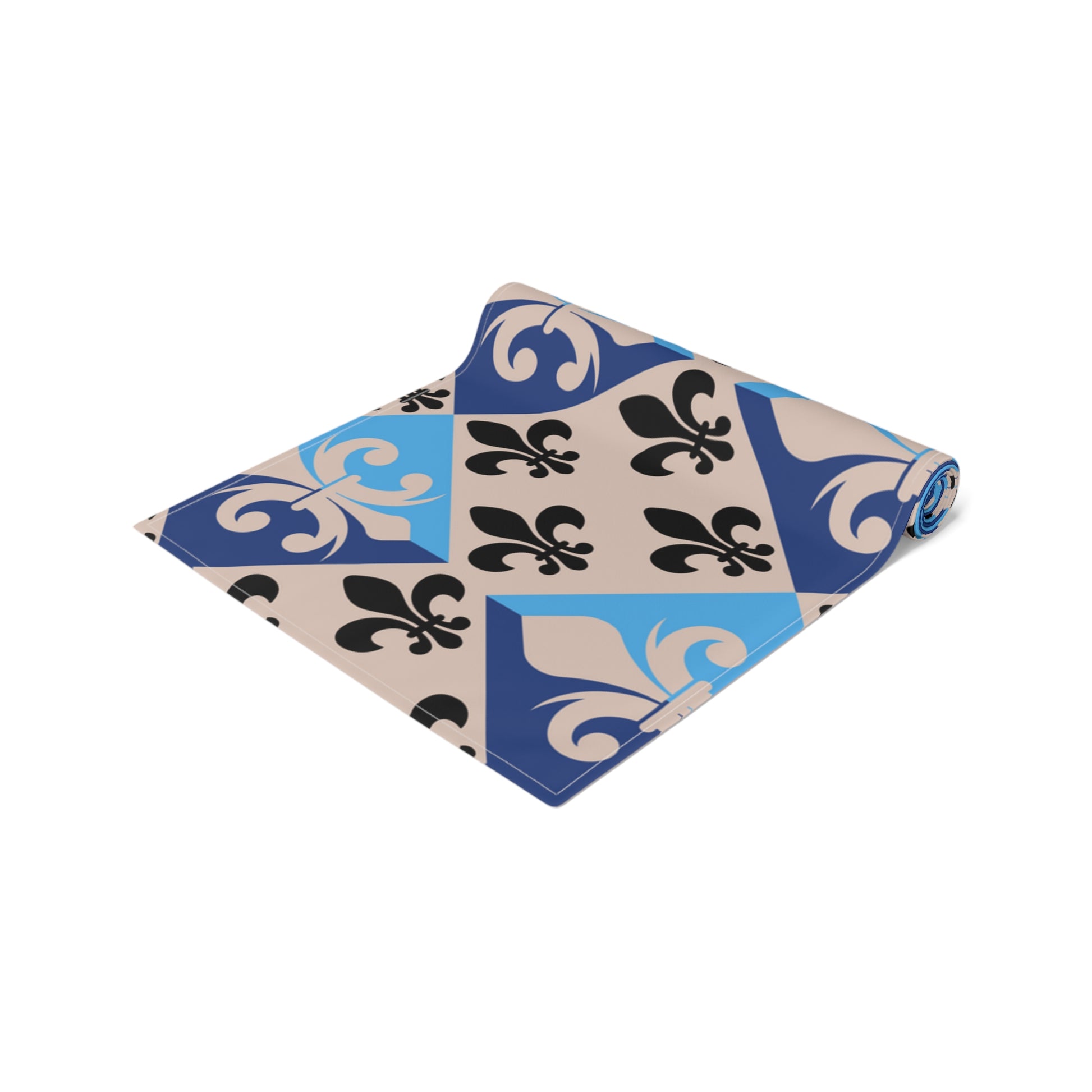 Elegant Fleur De Lis Table Runner in Dorchester Pink - Misfit Marketing Designs