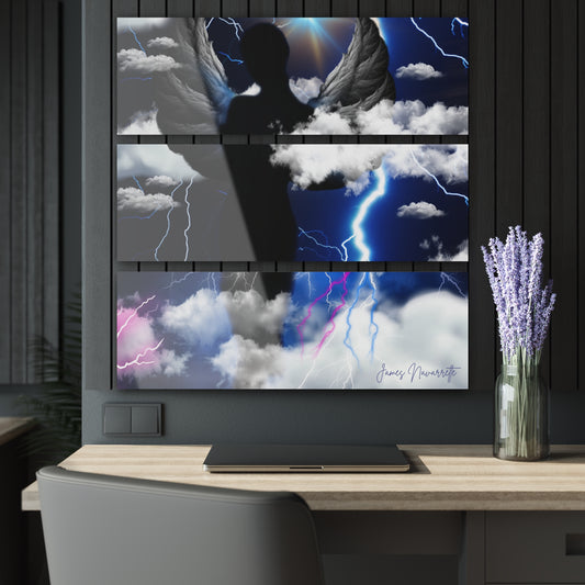 Shadow Angel Acrylic Mural - Misfit Marketing Designs