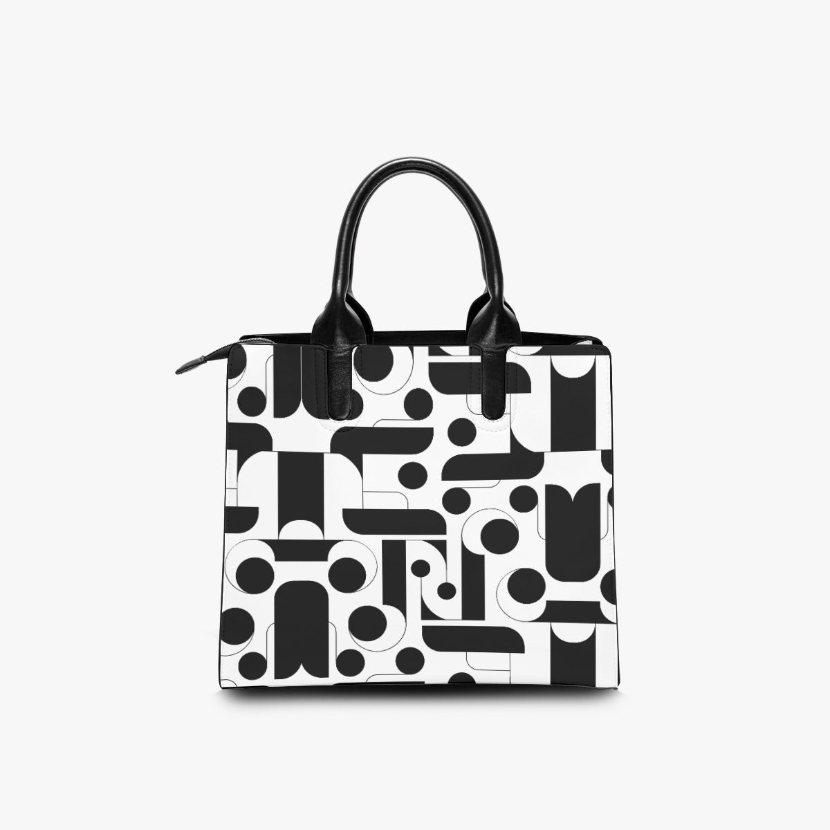 Black and White Abstract Fashion Tote - Trendy and Stylish Design for Your Everyday Needs - Misfit Marketing Design Studios