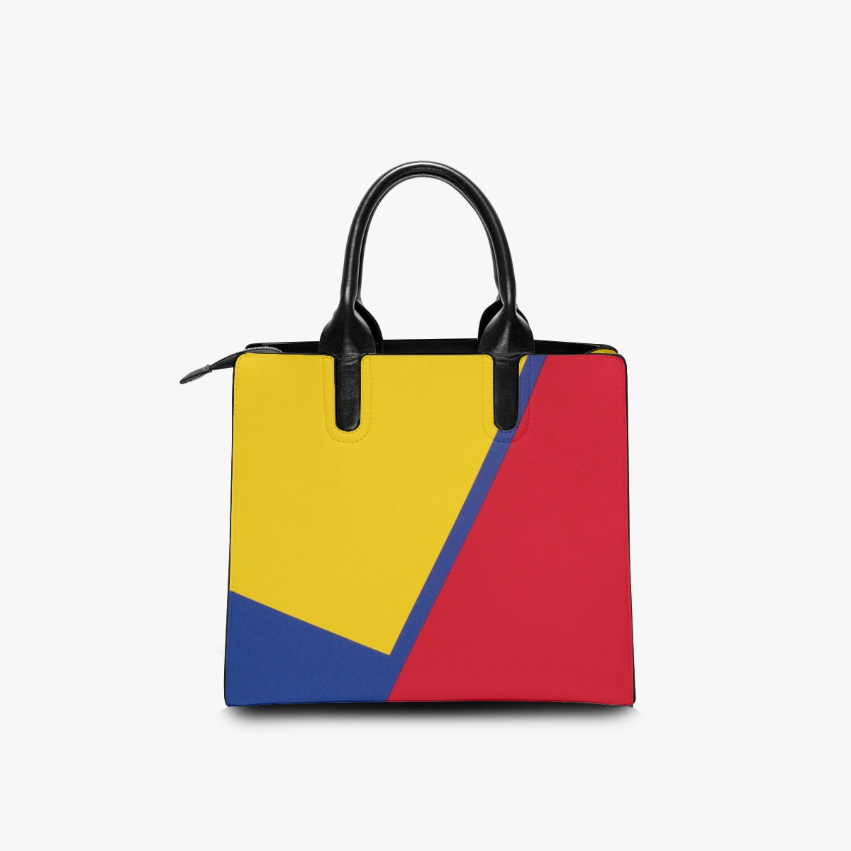 Colorful Faux Leather Fashion Bag - Vibrantly Designed Travel Tote for Everyday Use - Misfit Marketing Design Studios