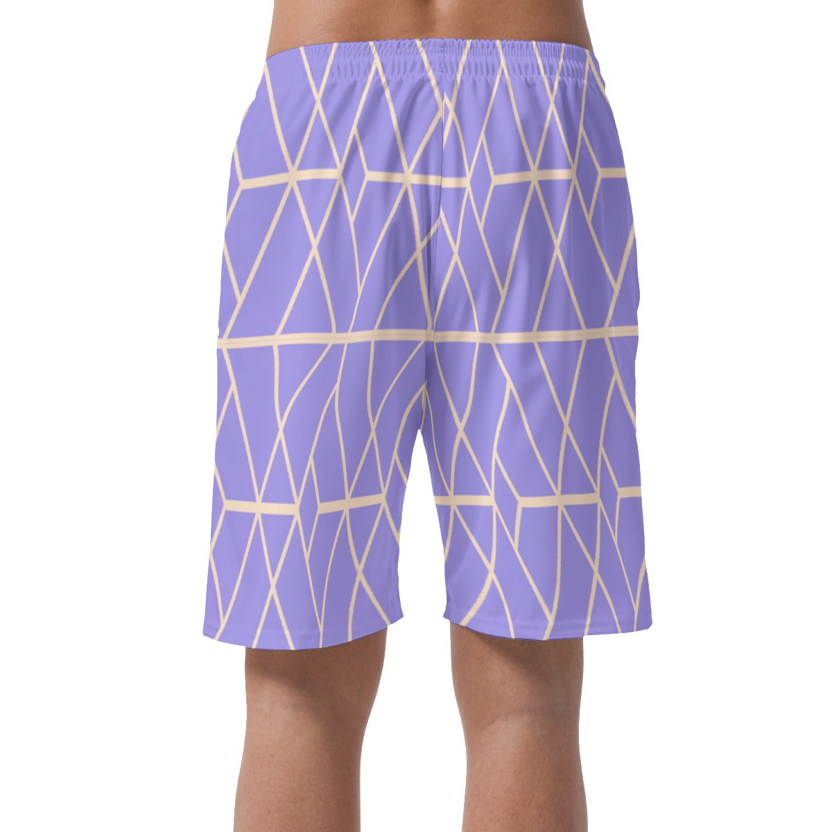 Men's Lavender Lines Summer Shorts - Misfit Marketing Designs