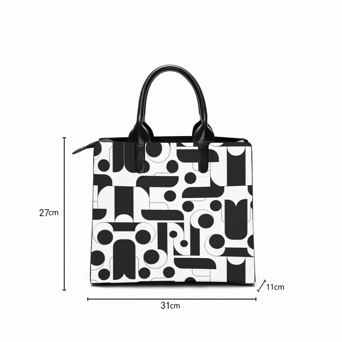 Black and White Abstract Fashion Tote - Trendy and Stylish Design for Your Everyday Needs - Misfit Marketing Design Studios