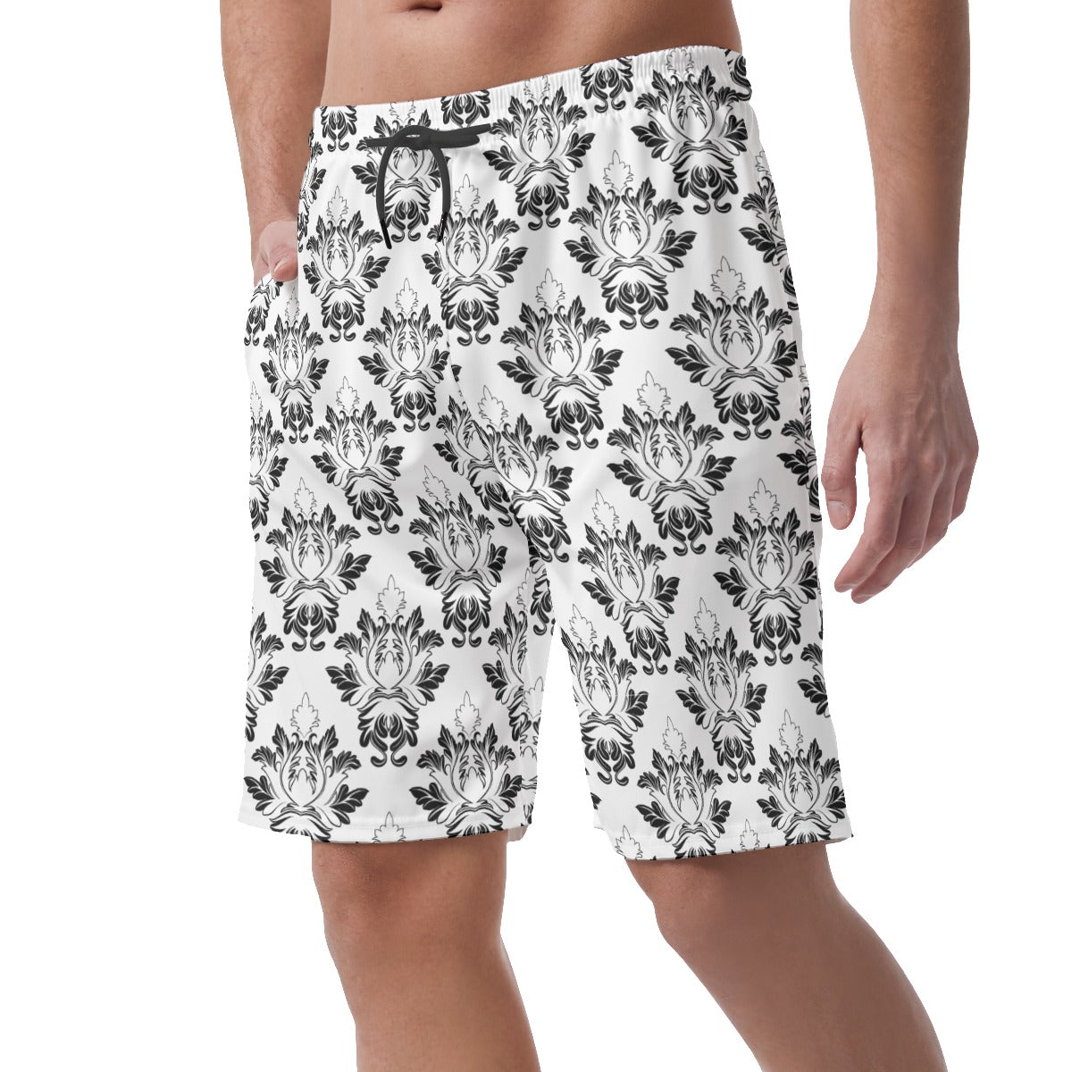 Art Deco Floral Board Shorts - Misfit Marketing Designs