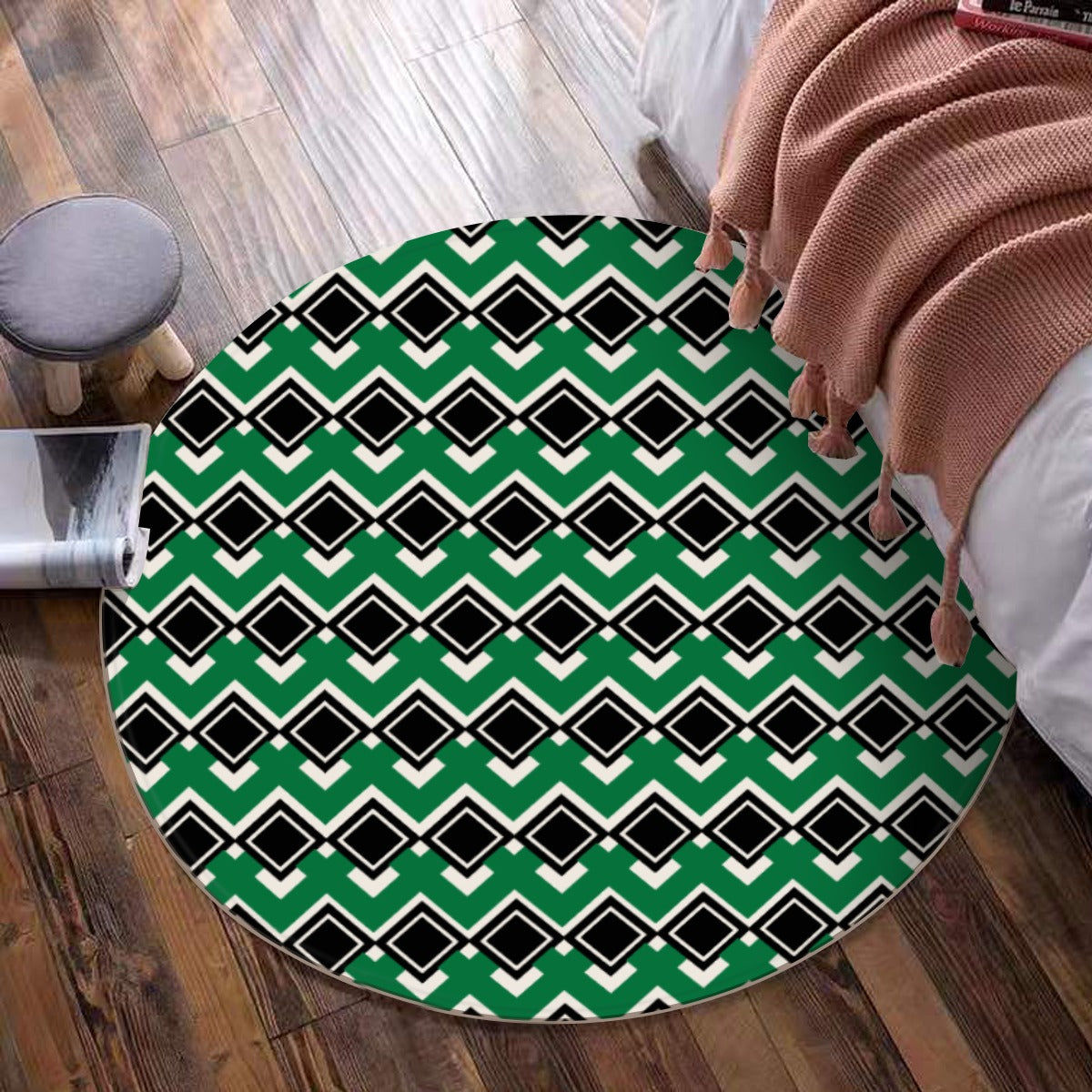 Foldable Round Mat - Portable Space-Saving and Easy to Store - Misfit Marketing Design Studios