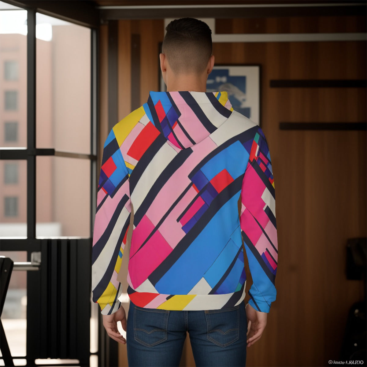 Multicolor Dream Pullover Hoodie - Vibrant Geometric Hoodie Apparel - Misfit Marketing Design Studios