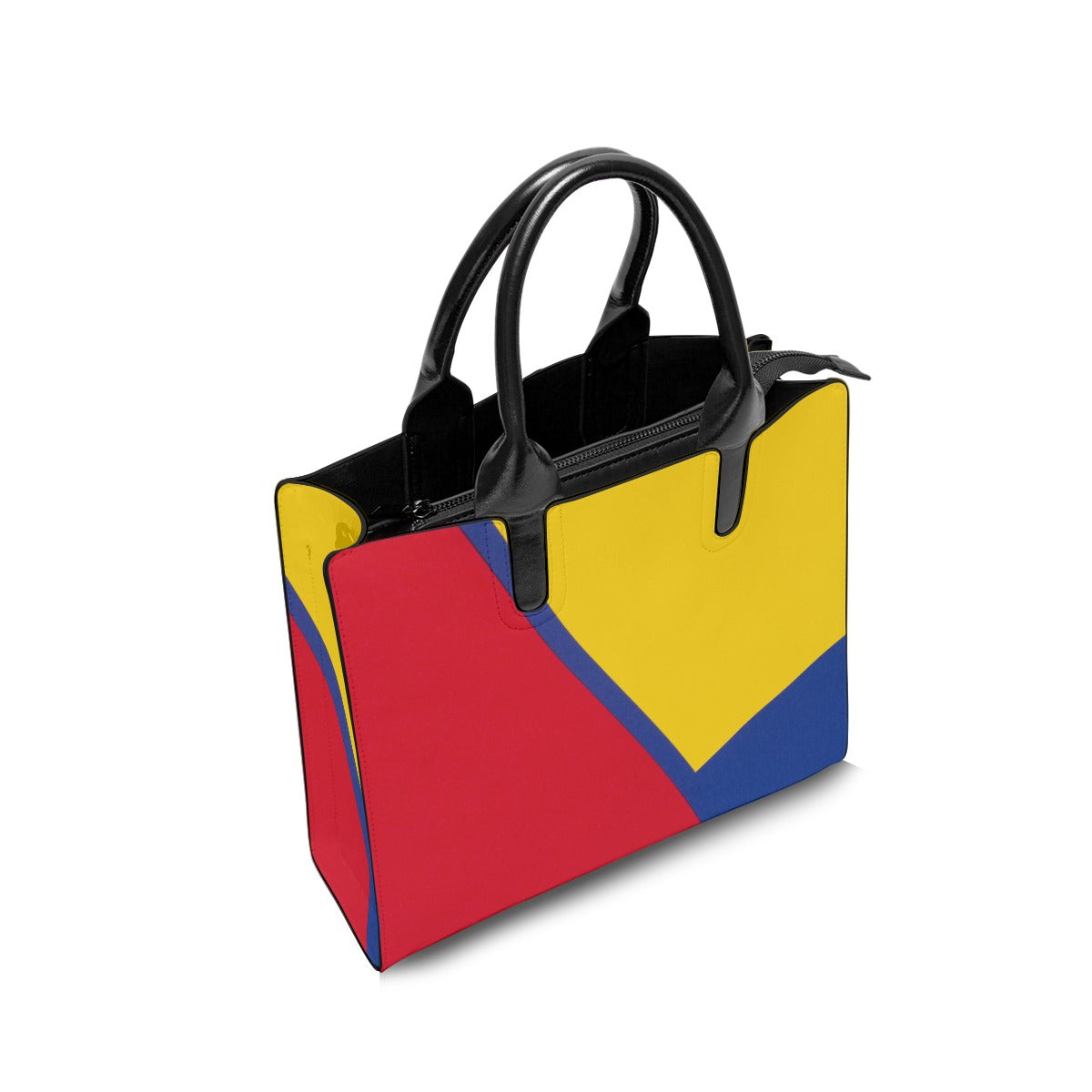 Colorful Faux Leather Fashion Bag - Vibrantly Designed Travel Tote for Everyday Use - Misfit Marketing Design Studios