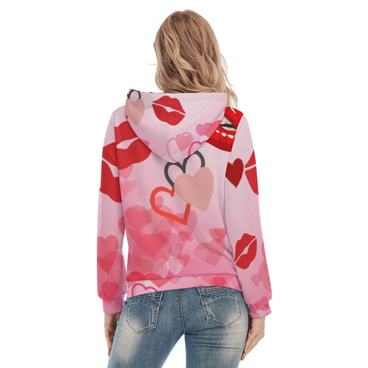 Womens Quick Kisses Slim Pullover Hoodie - Stylish and Comfortable for Everyday Wear - Misfit Marketing Design Studios