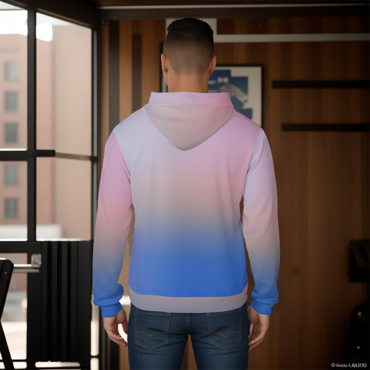 Pastel Fashion Mashup Men's Pullover Hoodie - Misfit Marketing Design Studios