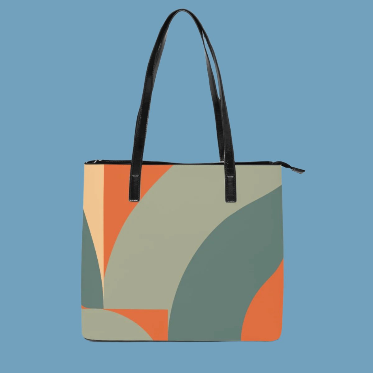 Retro Abstract Faux Leather Bag - Misfit Marketing Designs