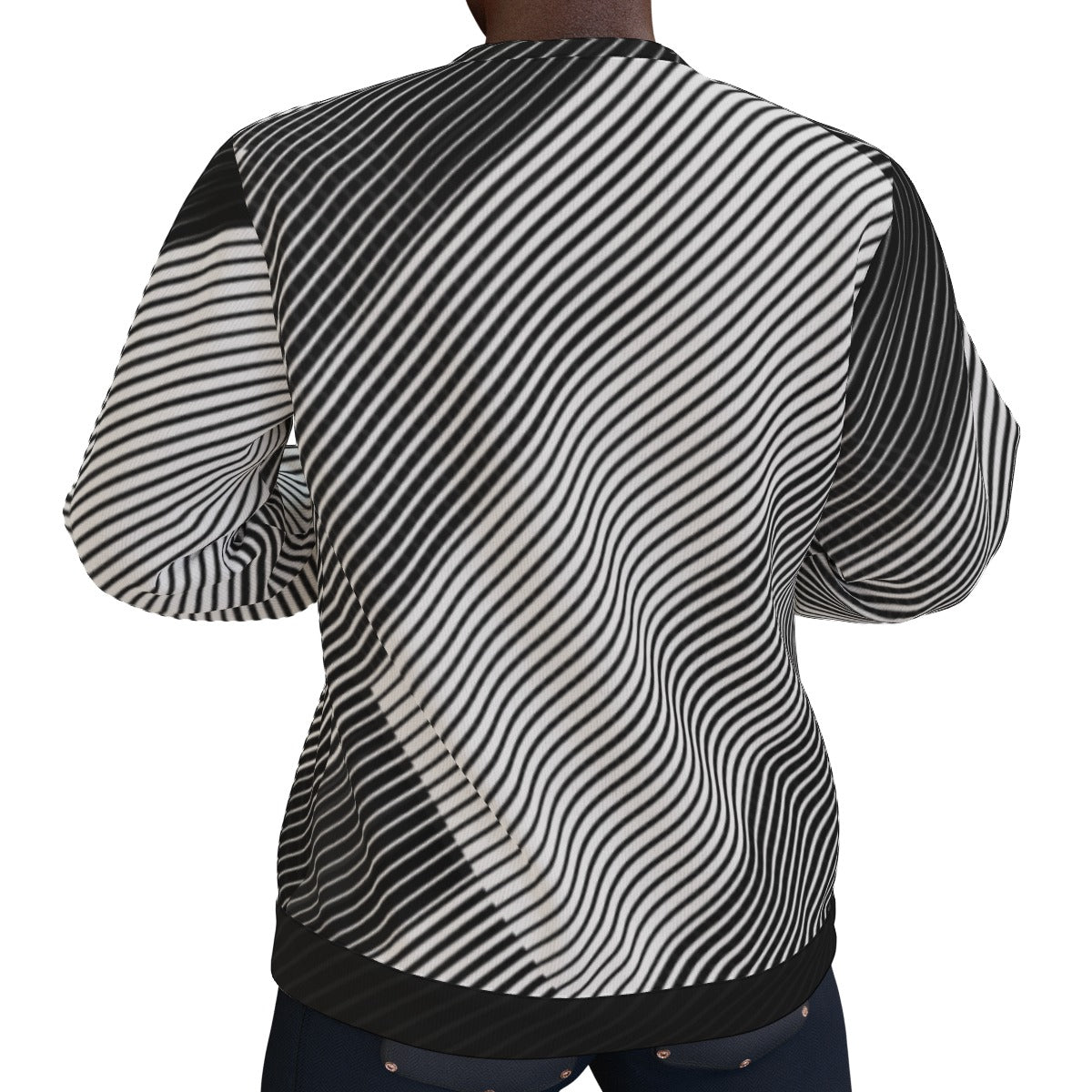 Mens Black and White Winter Fashion Sweater - Stay Stylish and Warm All Season Long - Misfit Marketing Design Studios