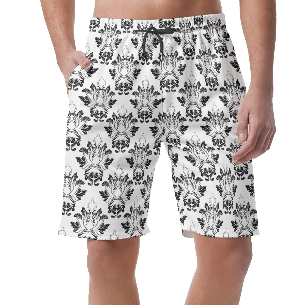 Art Deco Floral Board Shorts - Misfit Marketing Designs