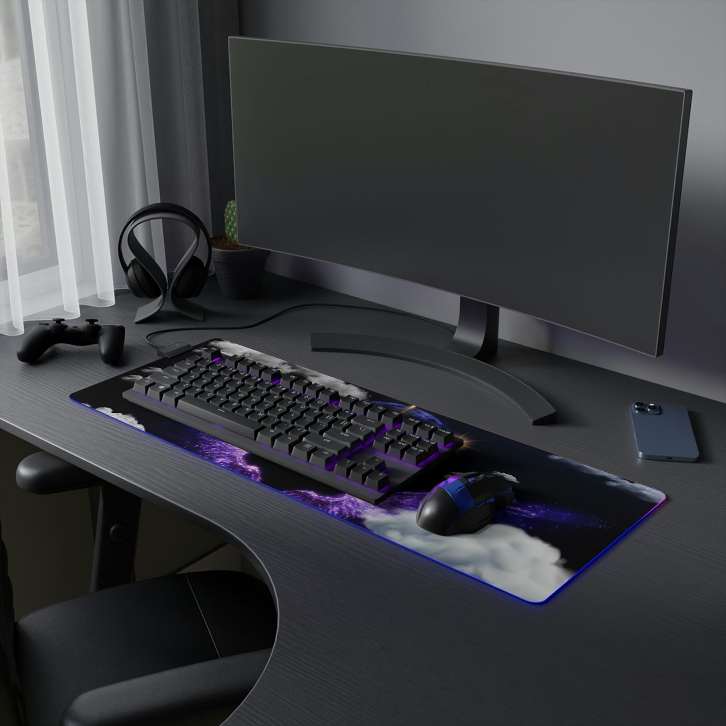 Angel Flight LED Gaming Mouse Pad - Misfit Marketing Designs