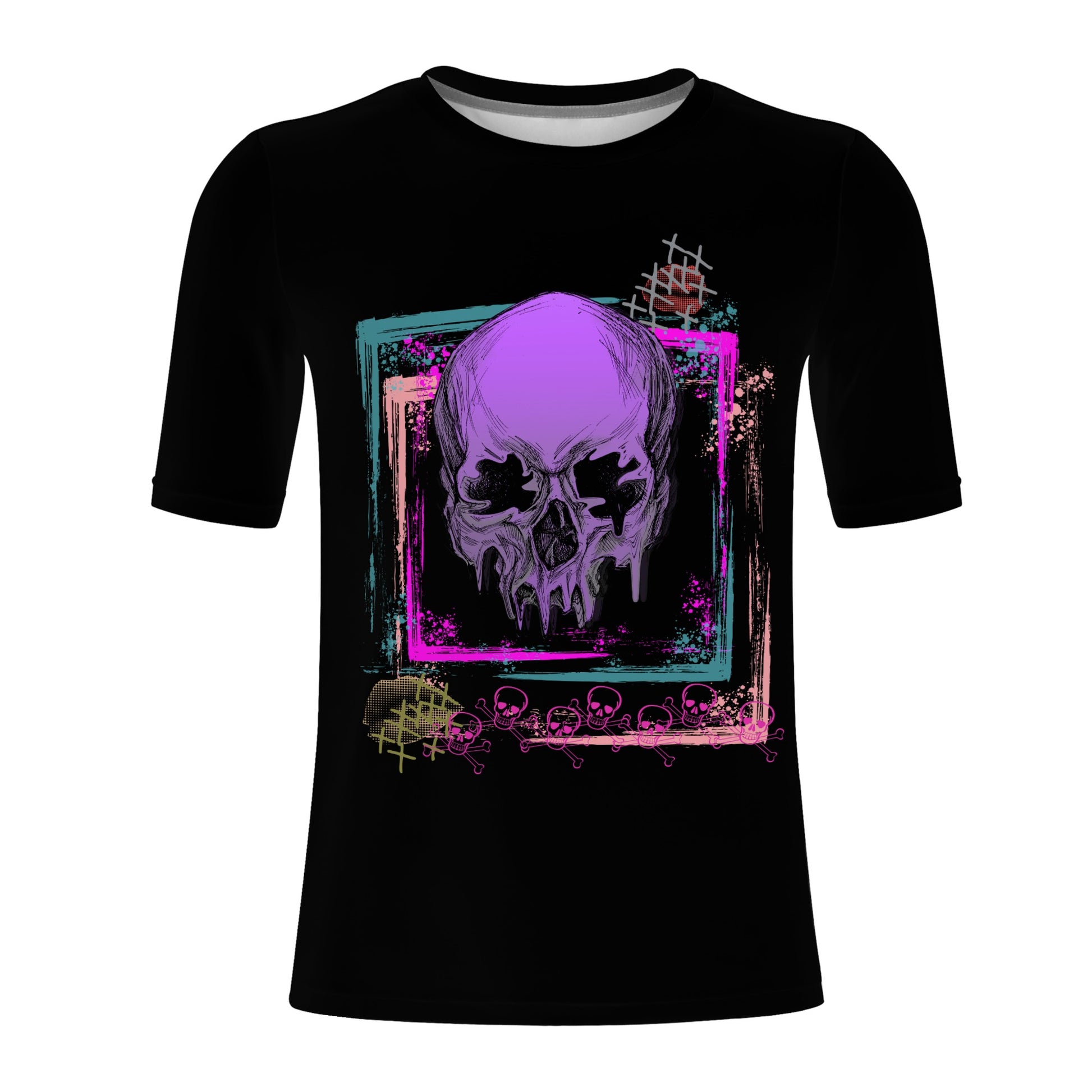 Melting Skull Punk T-Shirt - Misfit Marketing Designs