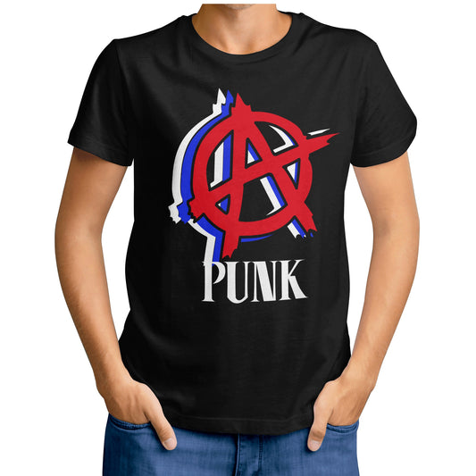 Punk Anarchy T-Shirt - Black - Misfit Marketing Designs