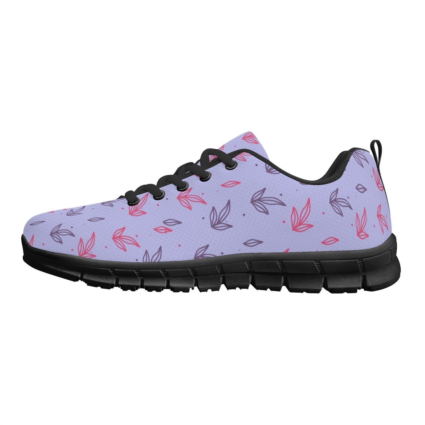 Lavender Leaves Running Shoes - Misfit Marketing Designs