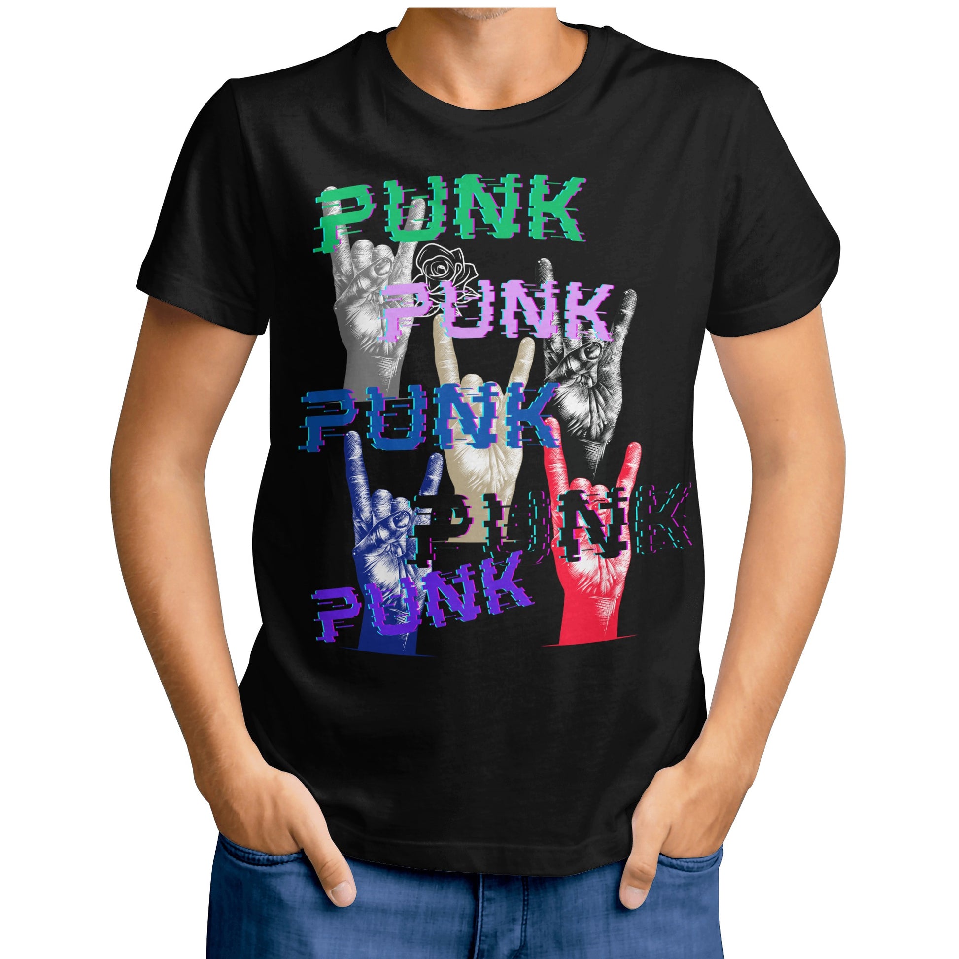 Punk Colors T-Shirt - Misfit Marketing Designs