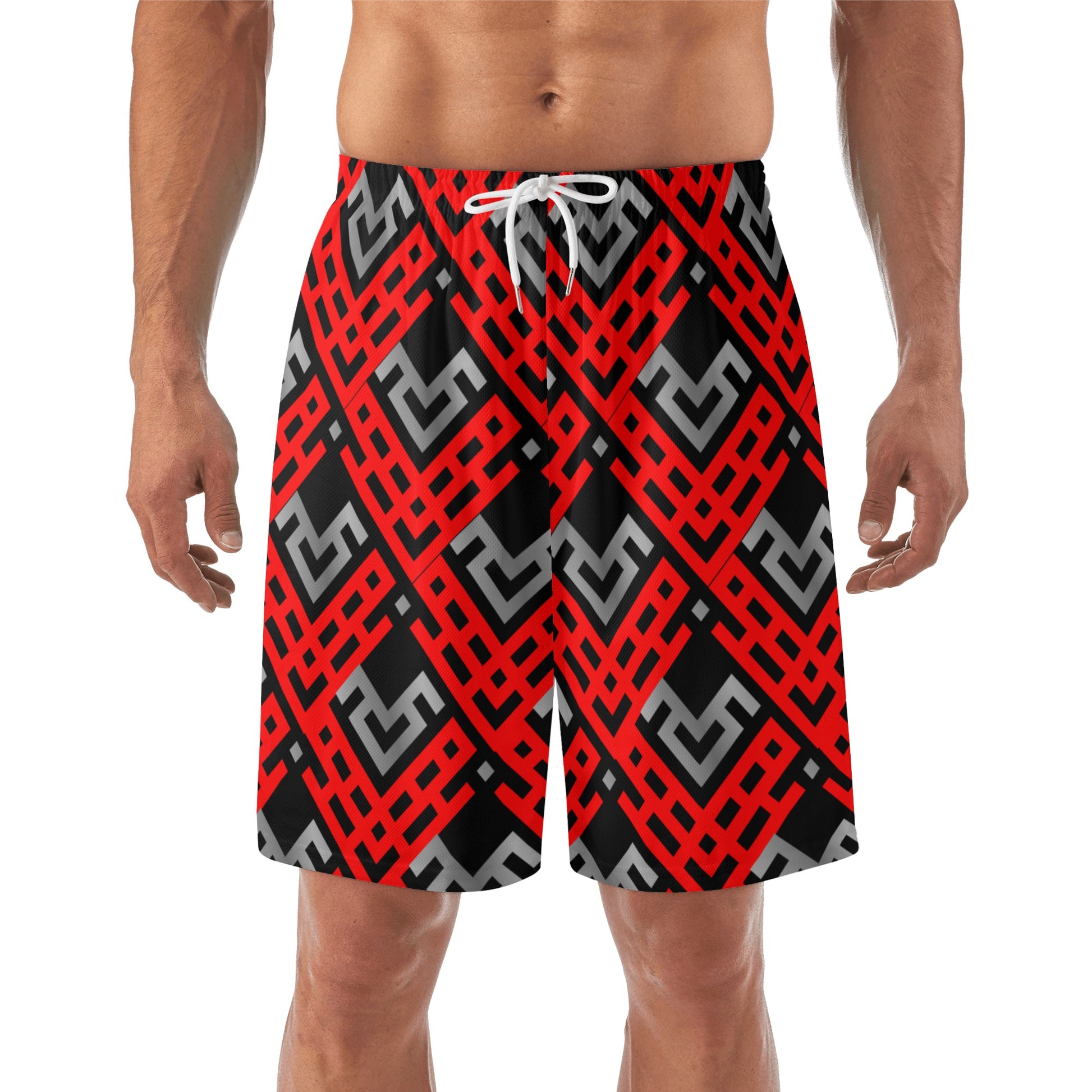 Art Deco Men's Lightweight Beach Shorts - Misfit Marketing Designs