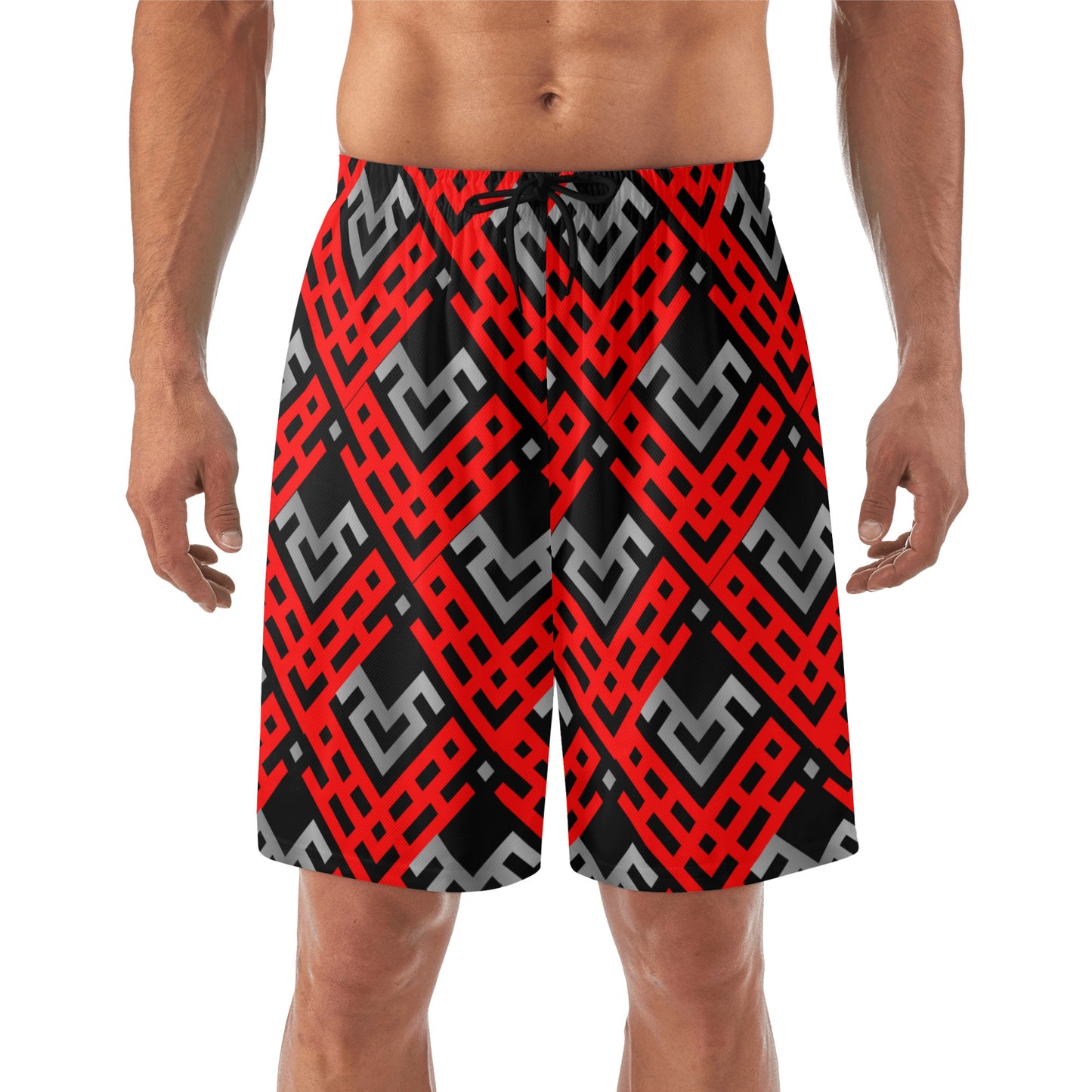 Art Deco Men's Lightweight Beach Shorts - Misfit Marketing Designs