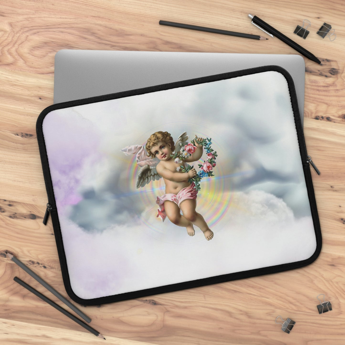 Cherub Cloud Laptop Sleeve - Misfit Marketing Designs