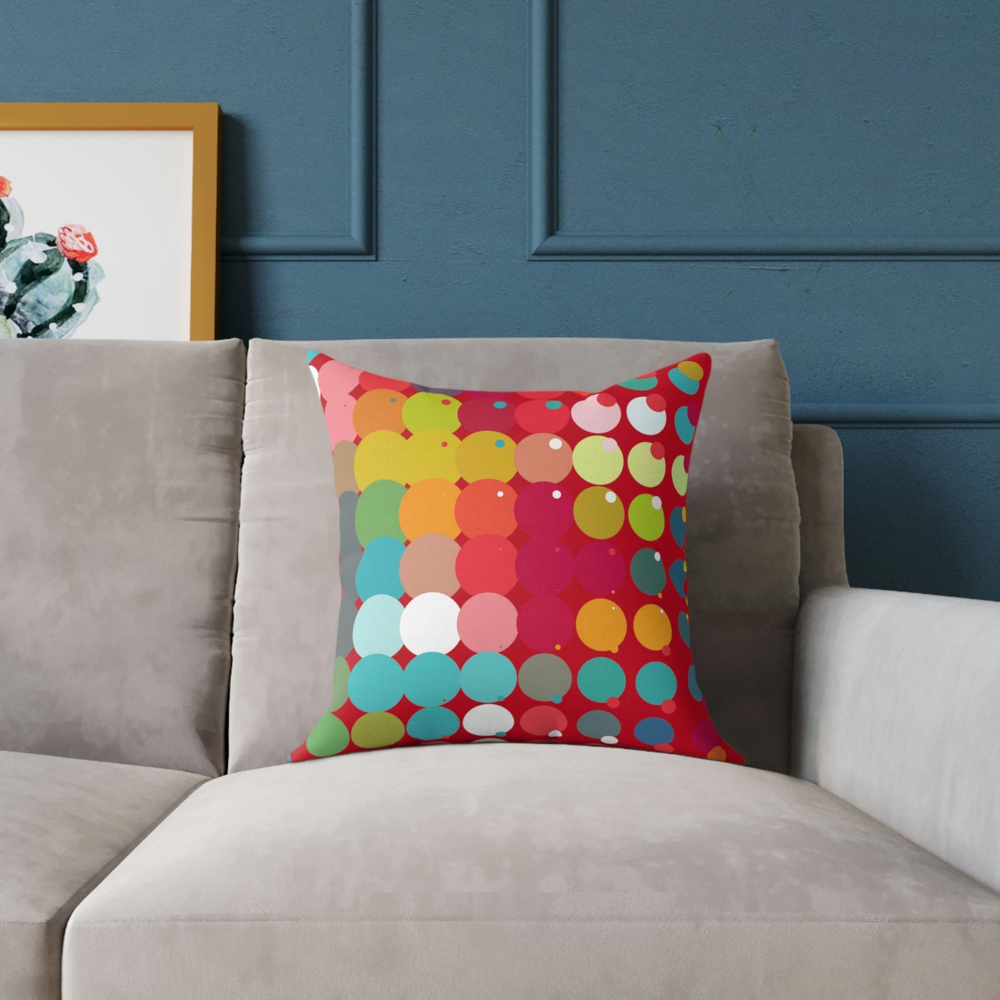 Bold & Bright Patterned Red Accent Pillow - Misfit Marketing Designs