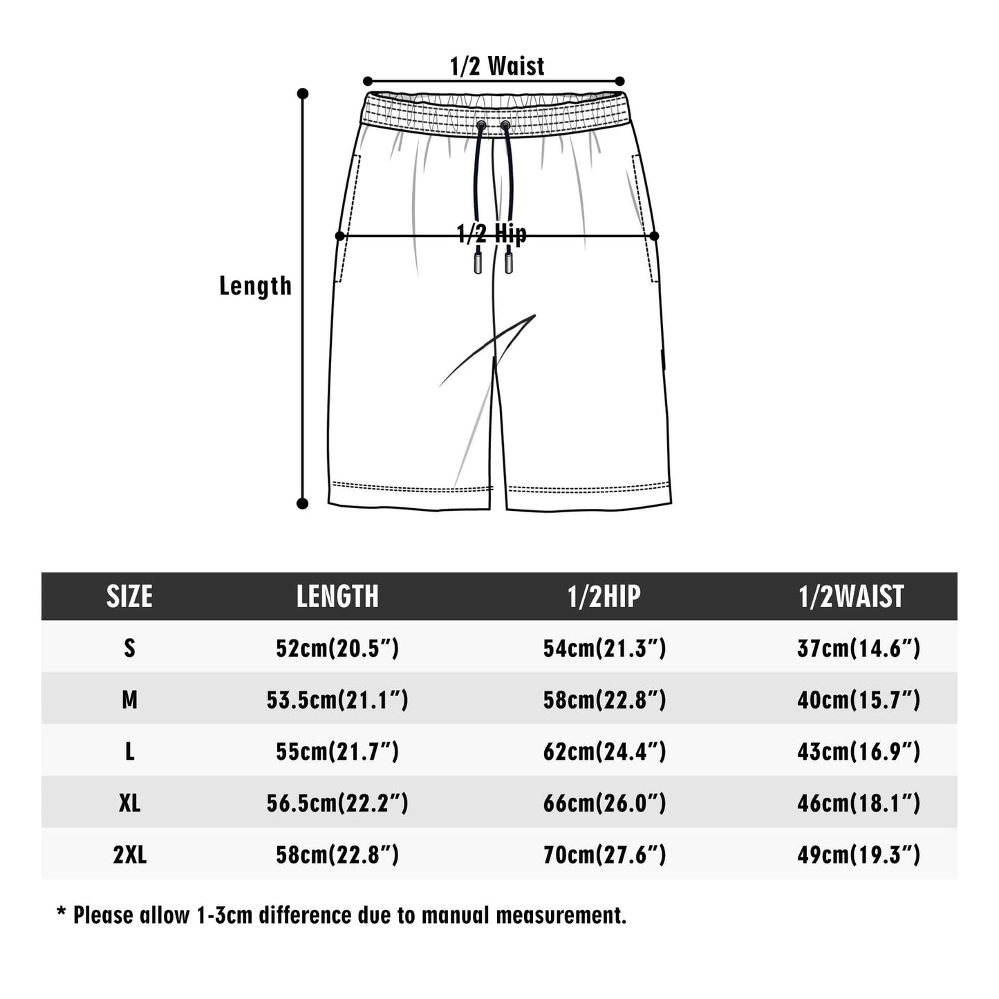 Men's Lightweight Red Beach Shorts - Misfit Marketing Designs