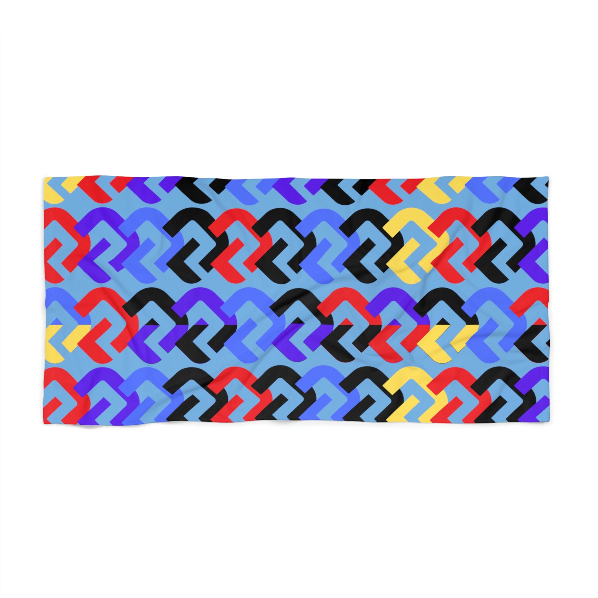 Colorful Links Beach Towel - Misfit Marketing Designs