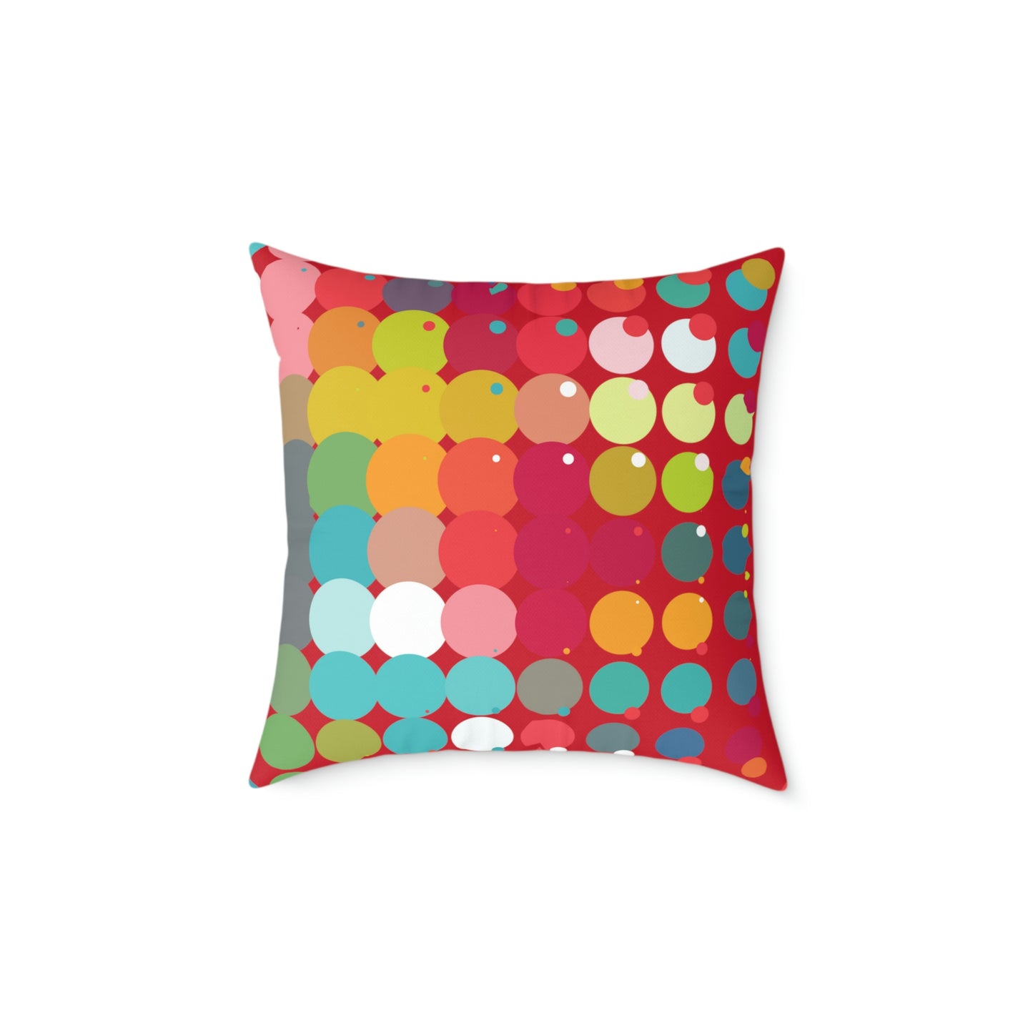 Bold & Bright Patterned Red Accent Pillow - Misfit Marketing Designs