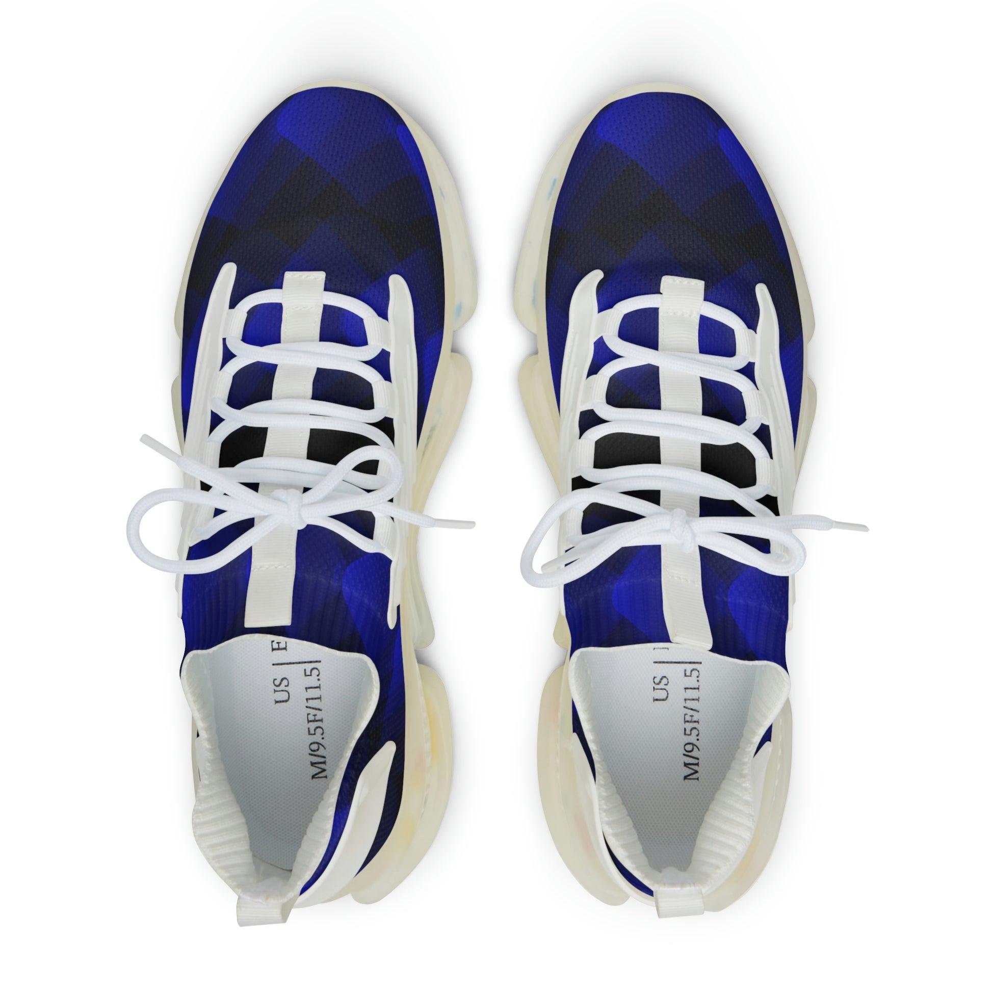 Men's Blue-black Gradient Mesh Sneakers - Misfit Marketing Designs