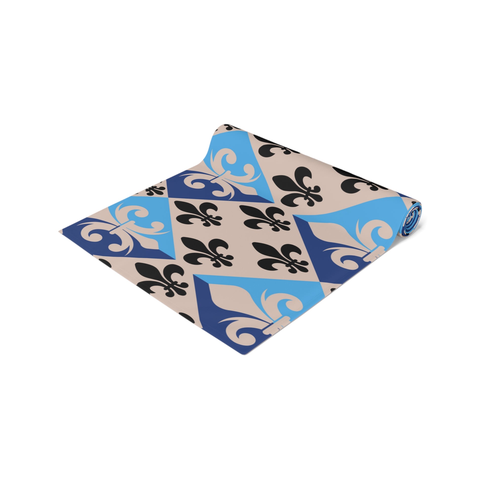 Elegant Fleur De Lis Table Runner in Dorchester Pink - Misfit Marketing Designs