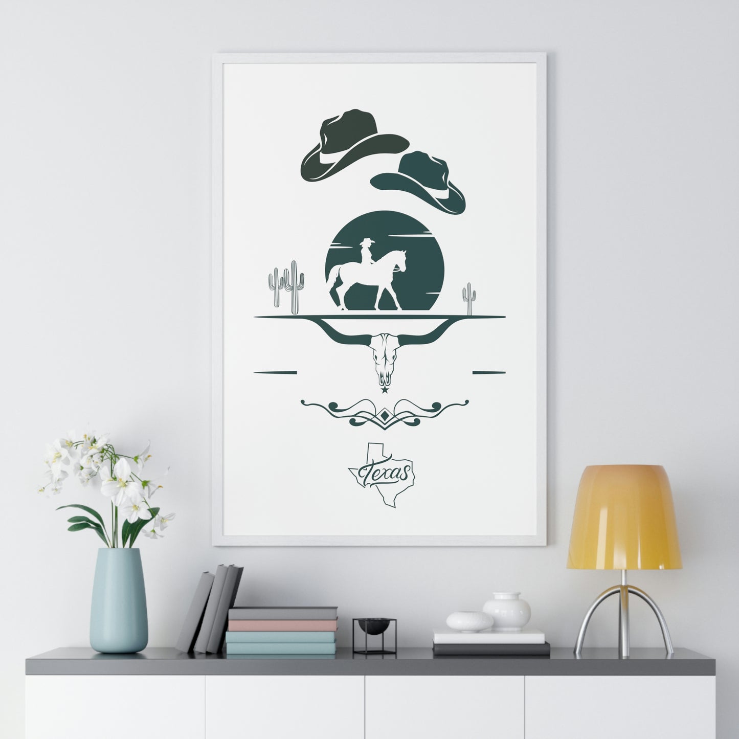 Premium Texas Framed Poster - Misfit Marketing Designs