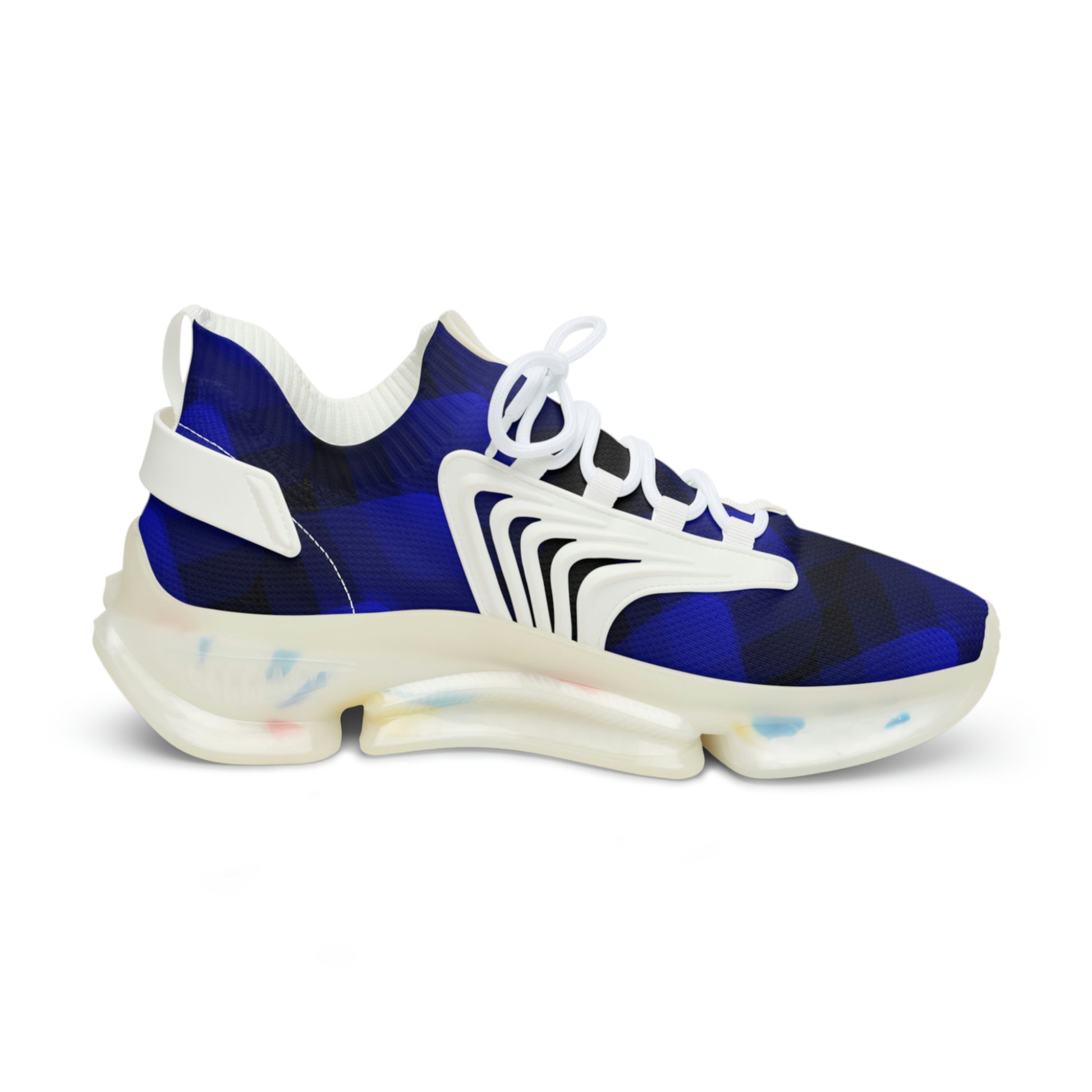 Men's Blue-black Gradient Mesh Sneakers - Misfit Marketing Designs