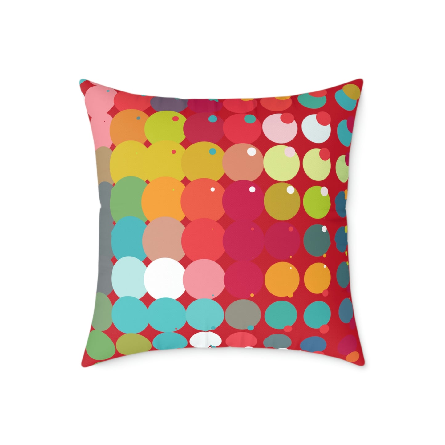 Bold & Bright Patterned Red Accent Pillow - Misfit Marketing Designs