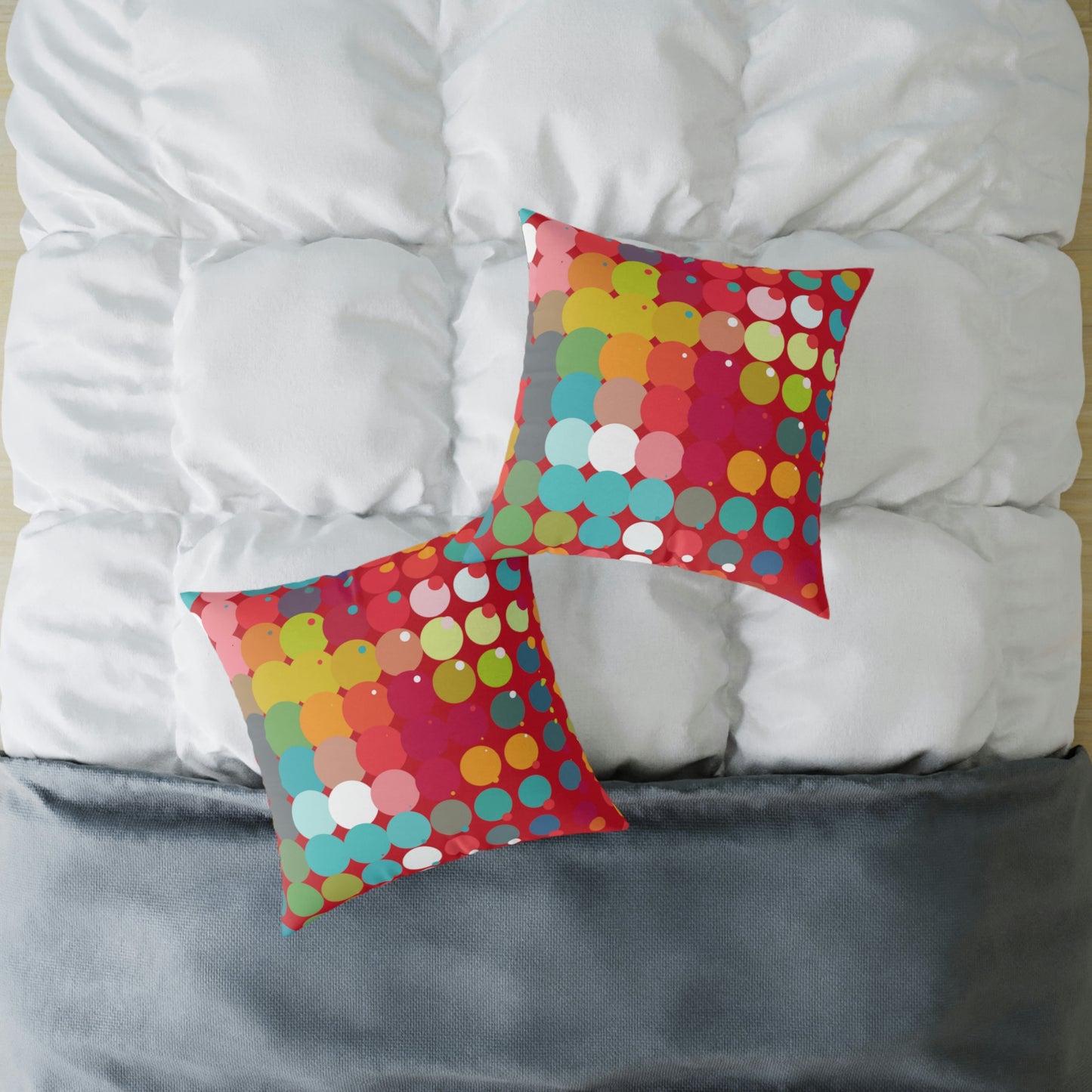 Bold & Bright Patterned Red Accent Pillow - Misfit Marketing Designs