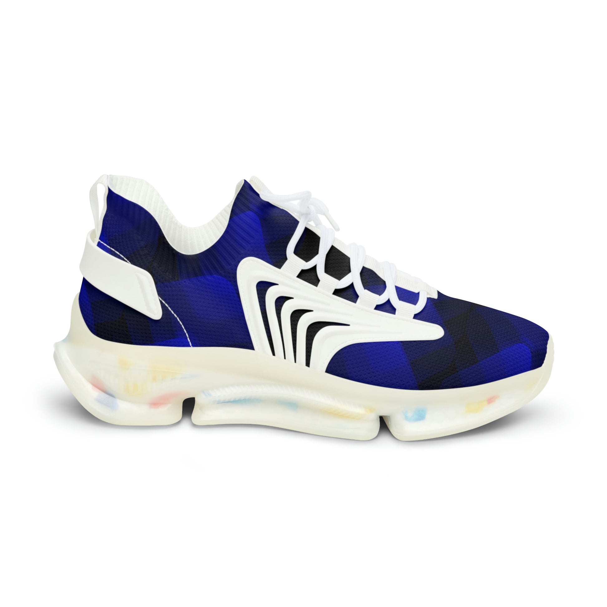 Men's Blue-black Gradient Mesh Sneakers - Misfit Marketing Designs