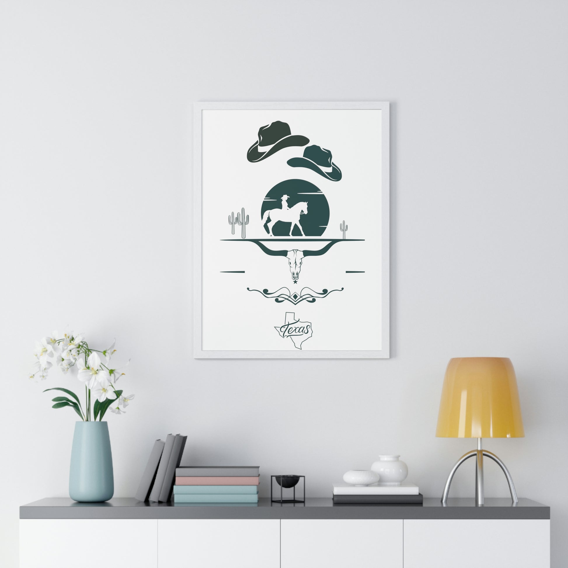 Premium Texas Framed Poster - Misfit Marketing Designs