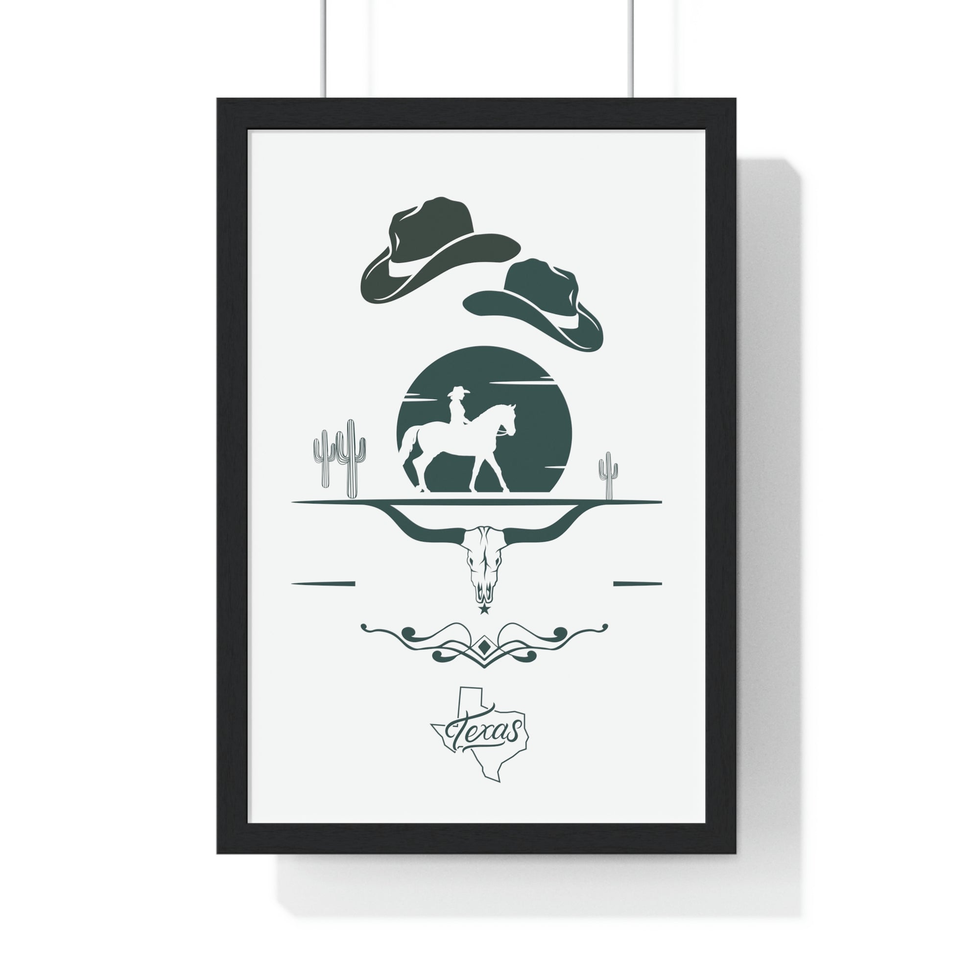 Premium Texas Framed Poster - Misfit Marketing Designs