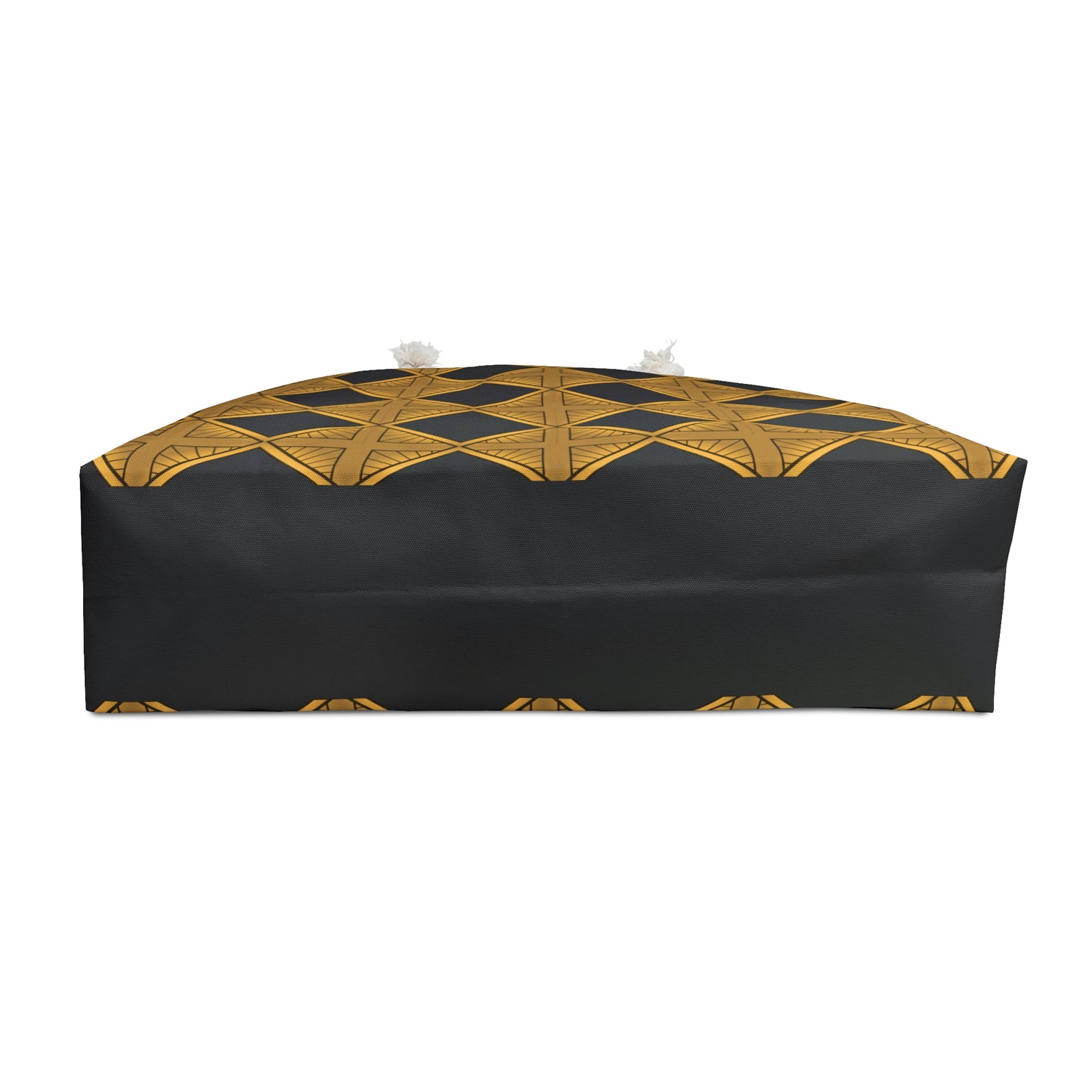 Black and Gold Geometric Weekender Bag - Misfit Marketing Designs