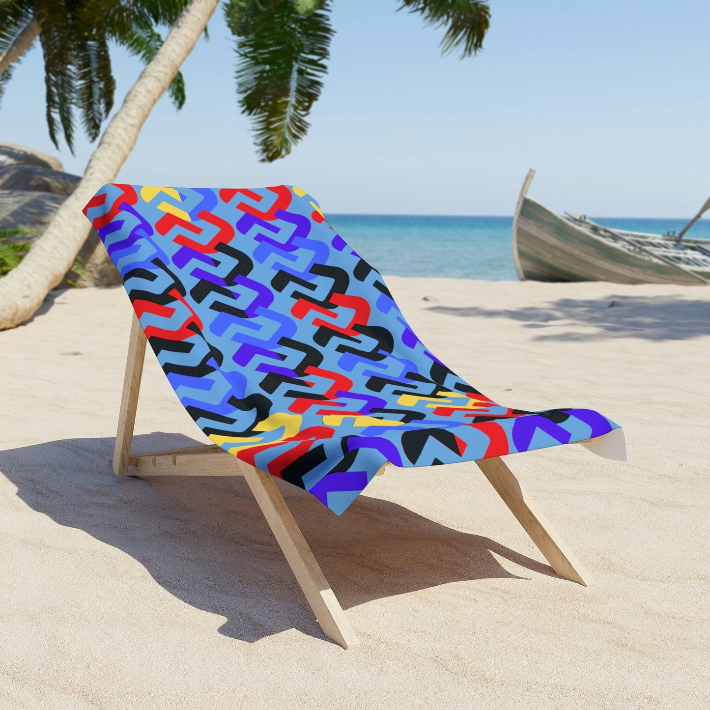 Colorful Links Beach Towel - Misfit Marketing Designs